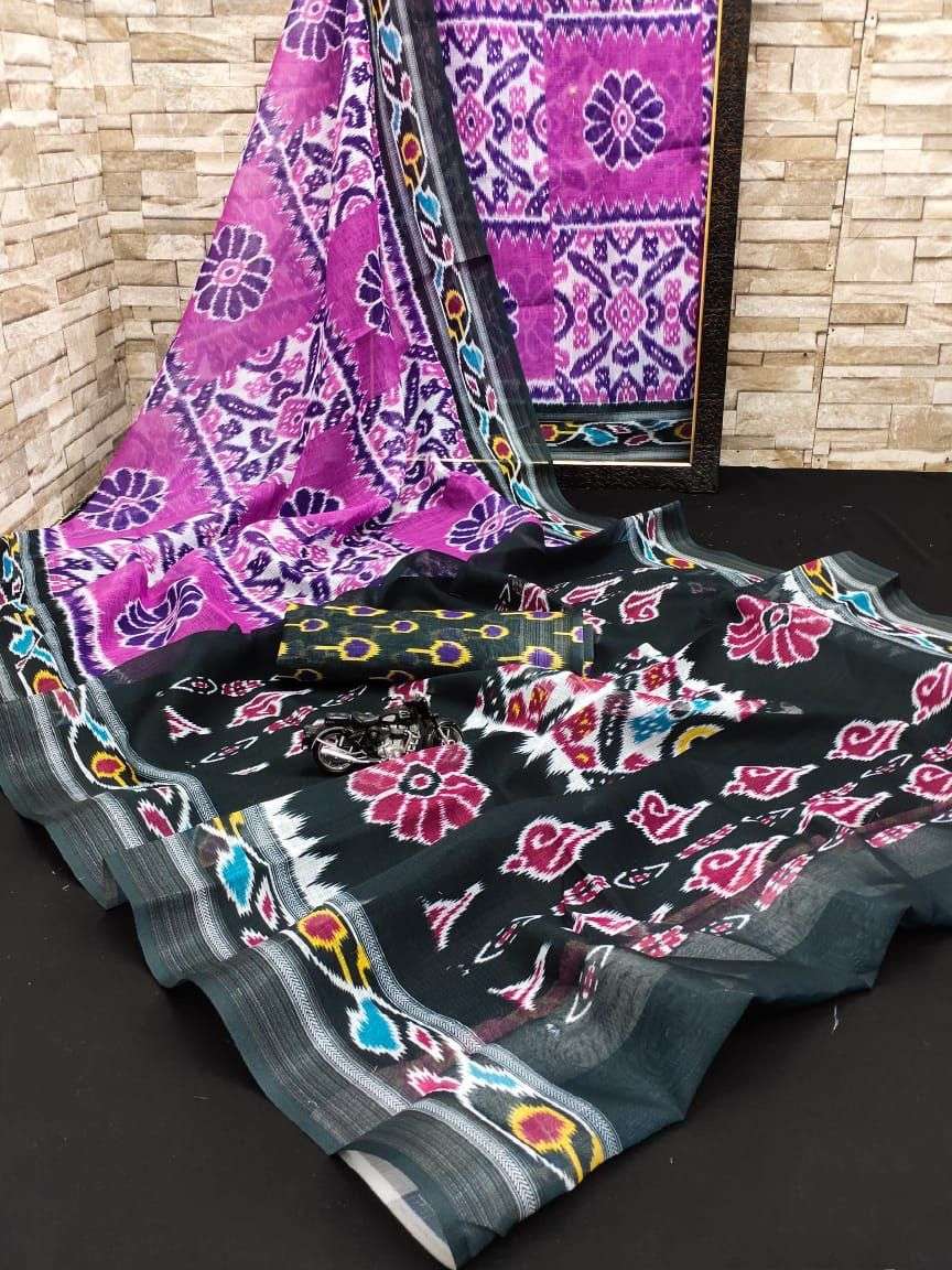  SAREE ORIGINAL LINEN FABRIC WITH SILVER JARI PALLU REGULAR ...