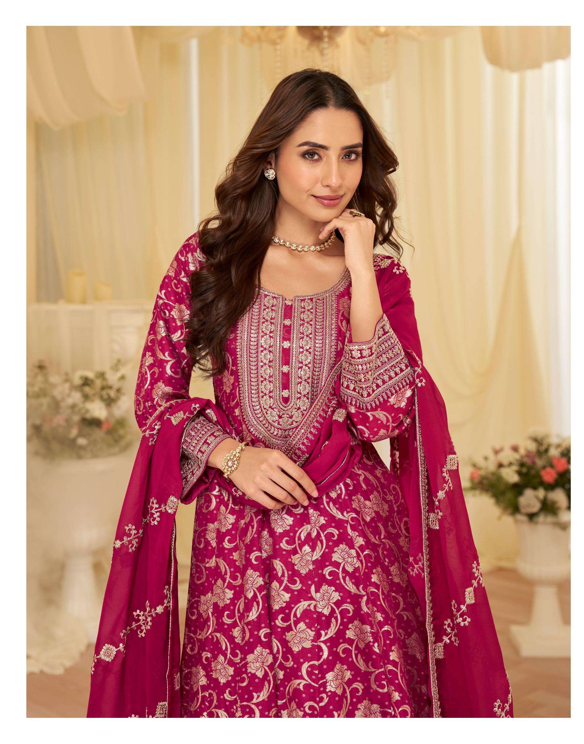 SAYURI DESIGNER AARADHANA FESTIVAL HEAVY LOOK SILK GOWN WITH...