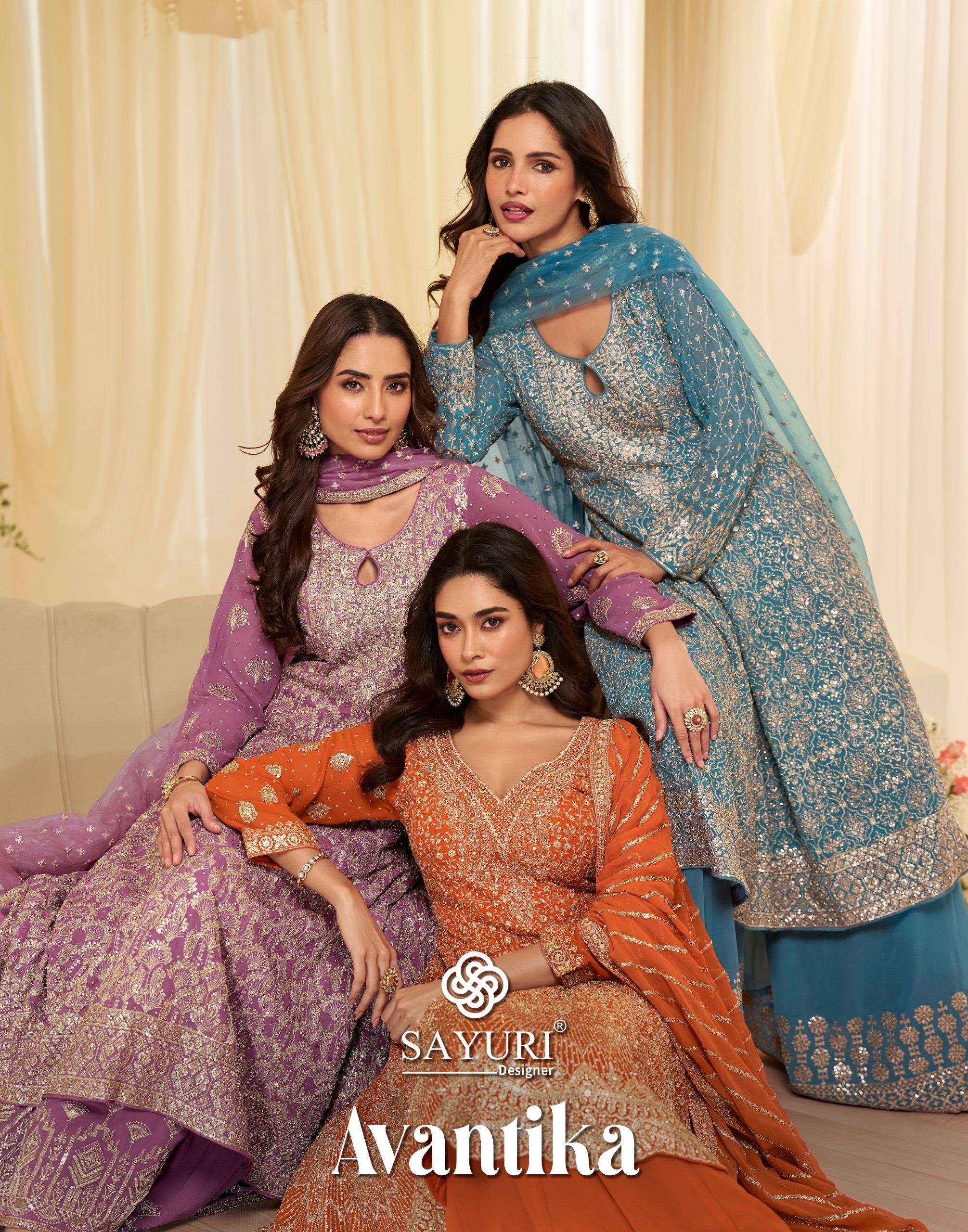 SAYURI DESIGNER AVANTIKA FULL HEAVY LOOK SEROSKI ZARKAN TOP ...