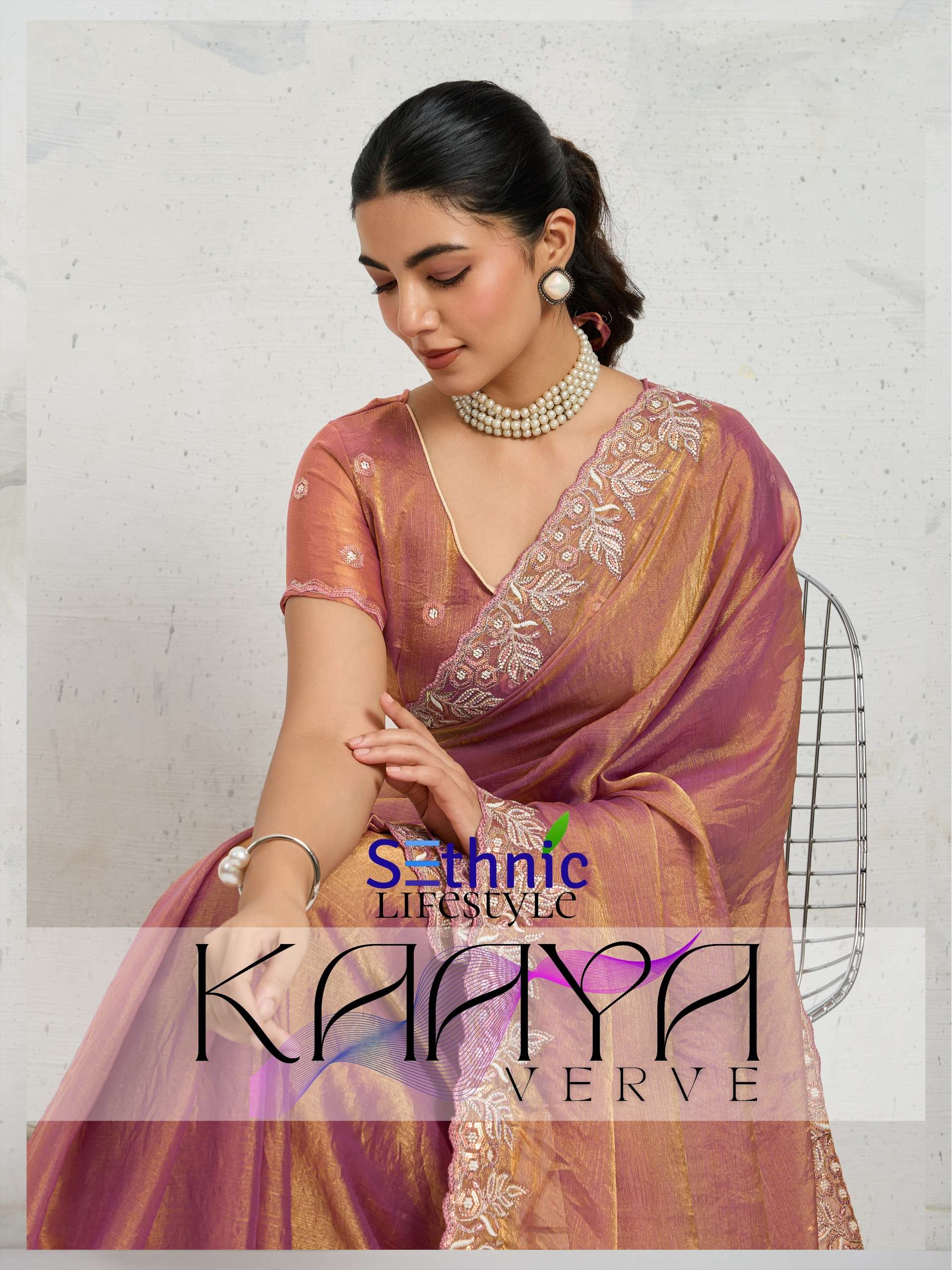 Sethnic Lifestyle  Kaaya Verve 110001 TO 110004 Chiffon Velv...