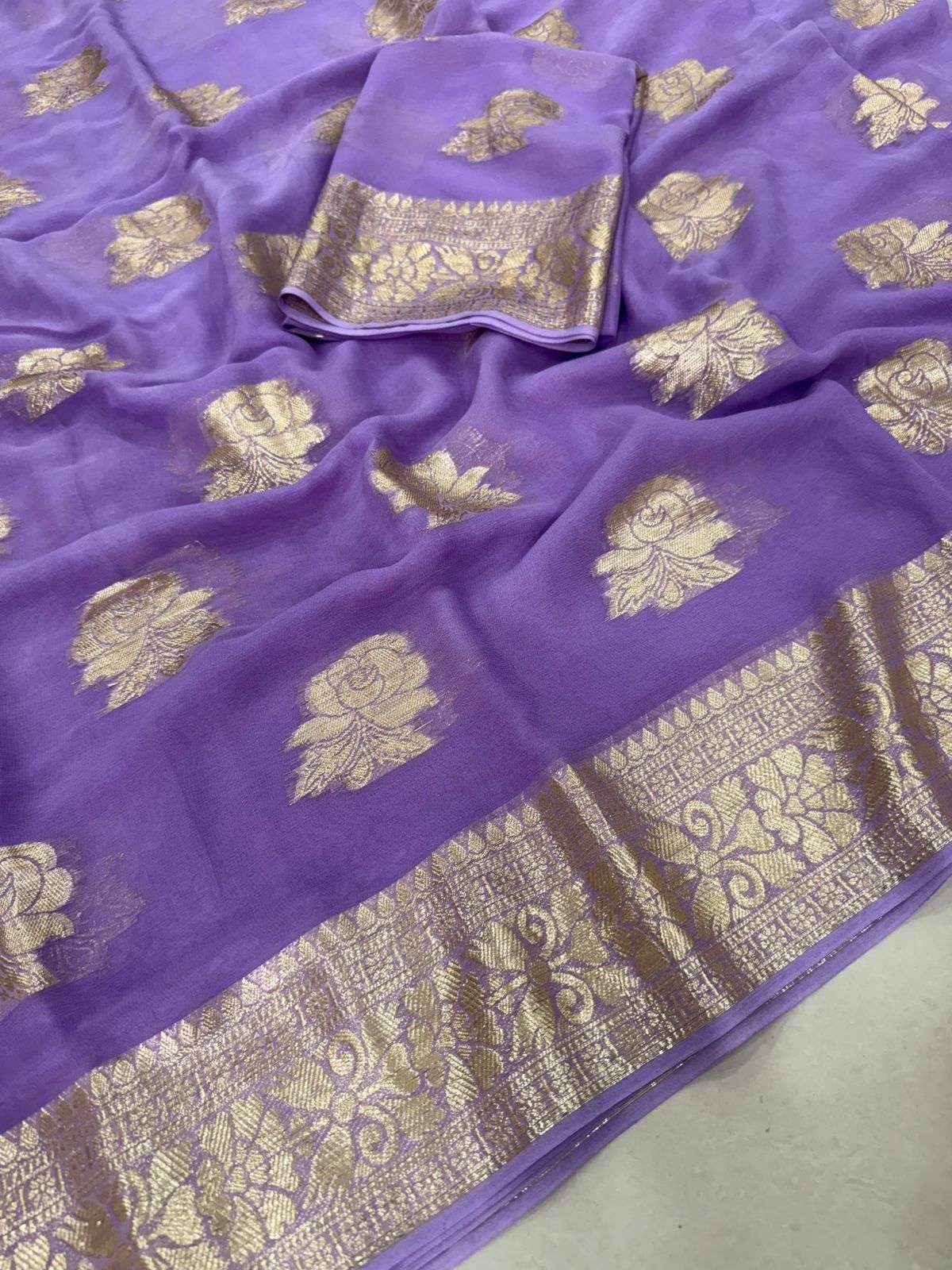 seven star Viscose Georgette fabric with beautiful Contract ...