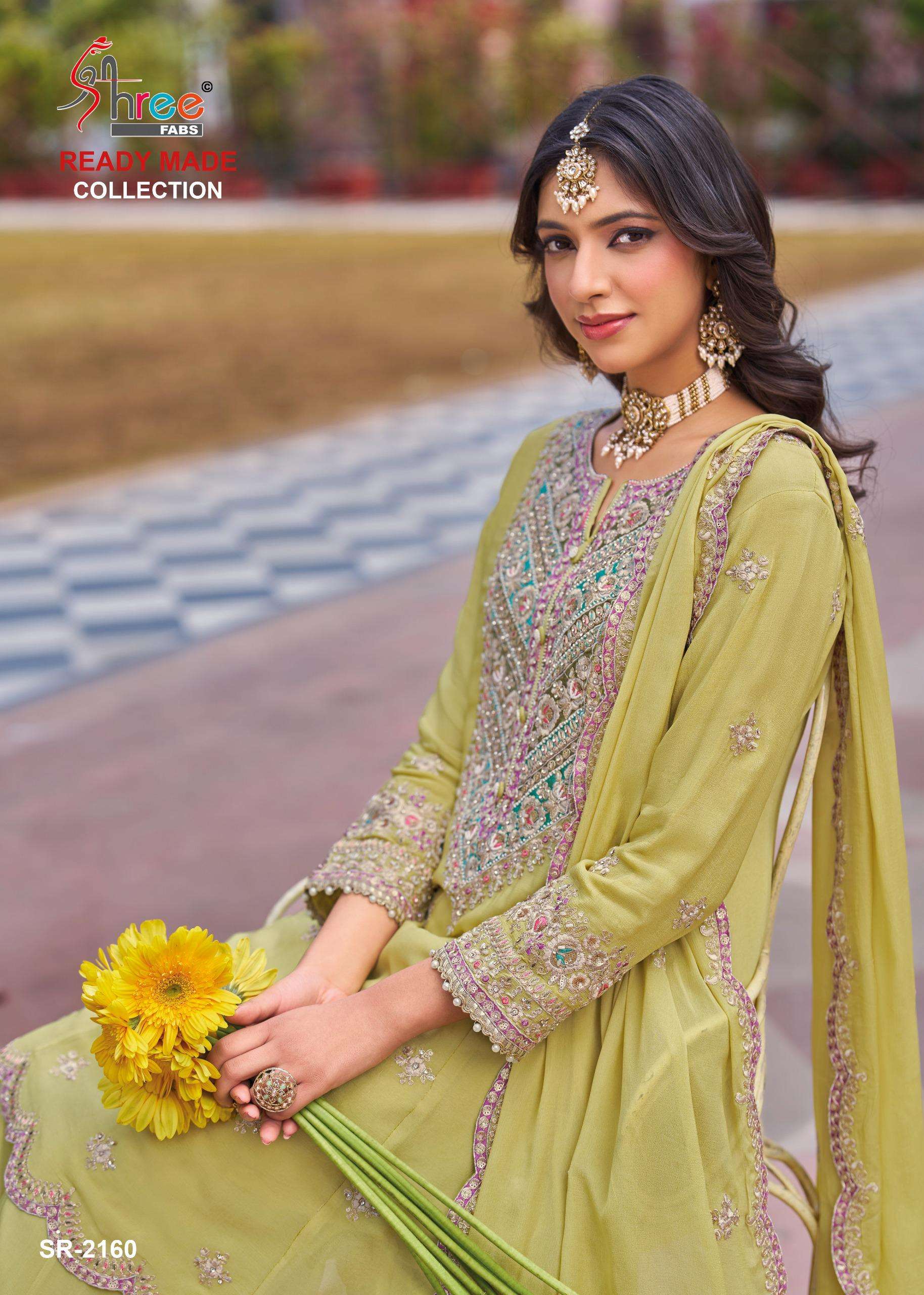 SHREE FABS 2160 CHINON SILK FANCY WORL PALAZZO SUIT WEDDING ...