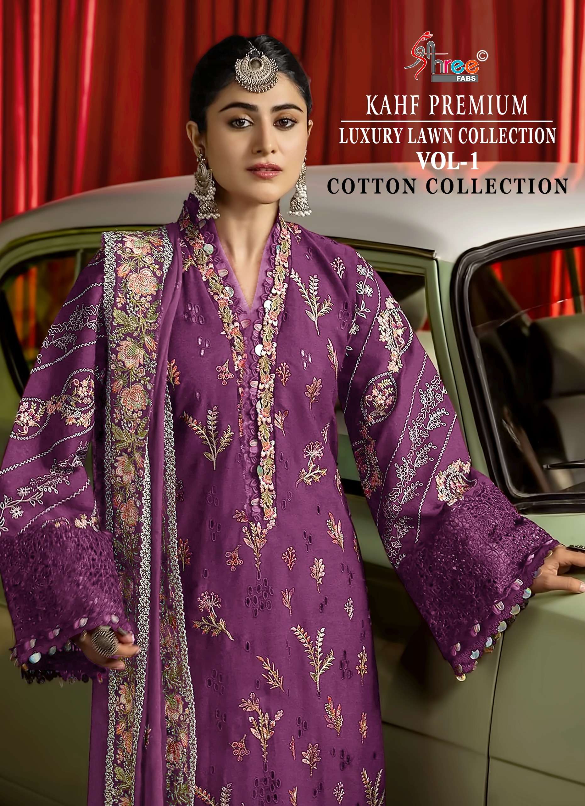SHREE FABS KAHF PREMIUM LUXURY LAWN COLLECTION VOL 1 COTTON ...