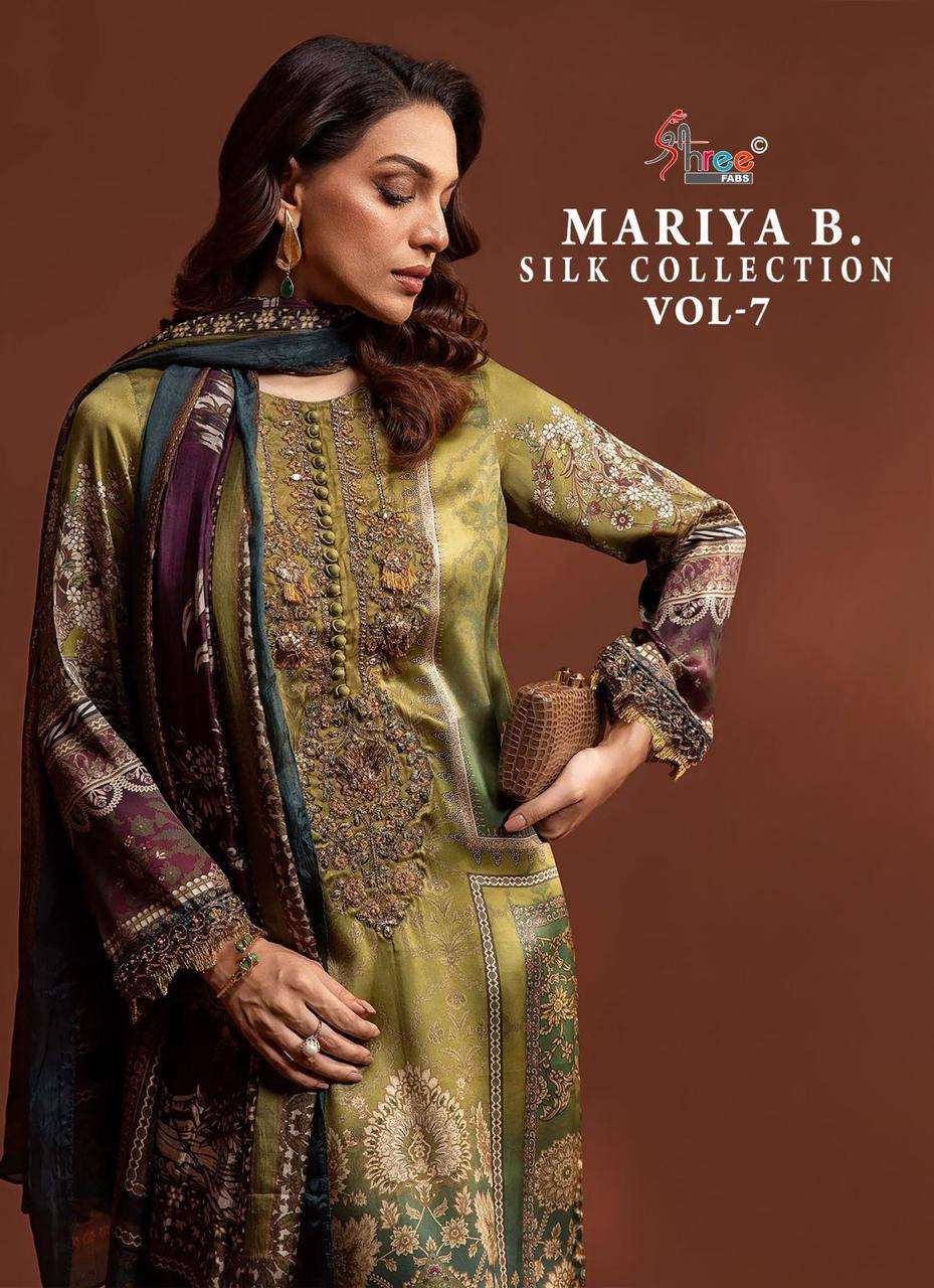 SHREE FABS MARIA B SILK COLECTION VOL 7 JAPAN SATIN DIGITAL ...