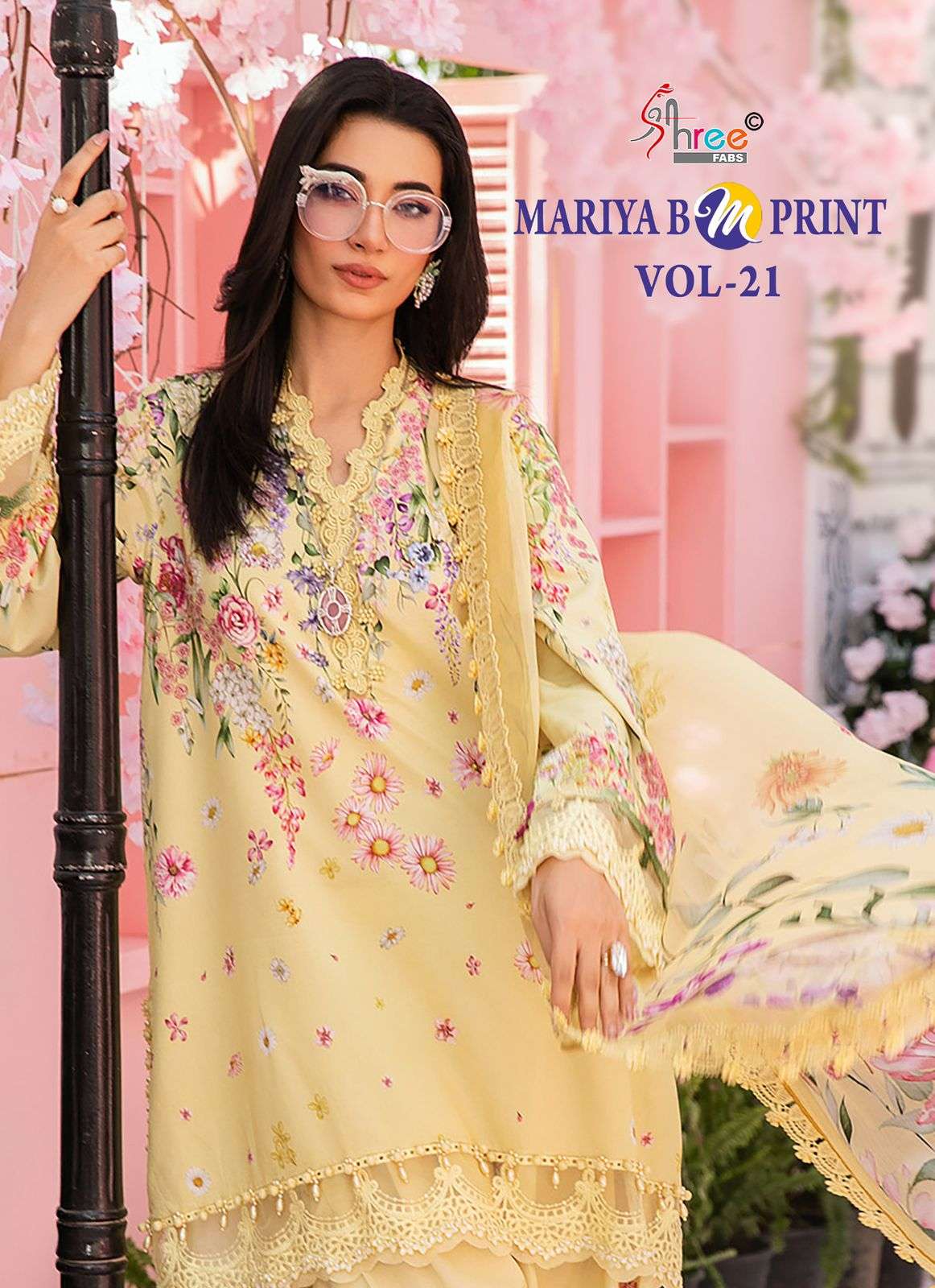SHREE FABS MARIYA B MPRINT VOL 21 COTTON PRINT DYED SUIT PAK...