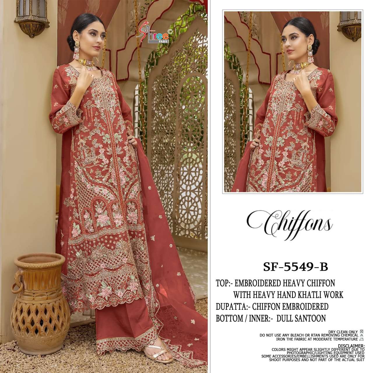 SHREE FABS SF 5549 COLOR INDIA TOP BRAND HEAVY EMBROIDERY PA...