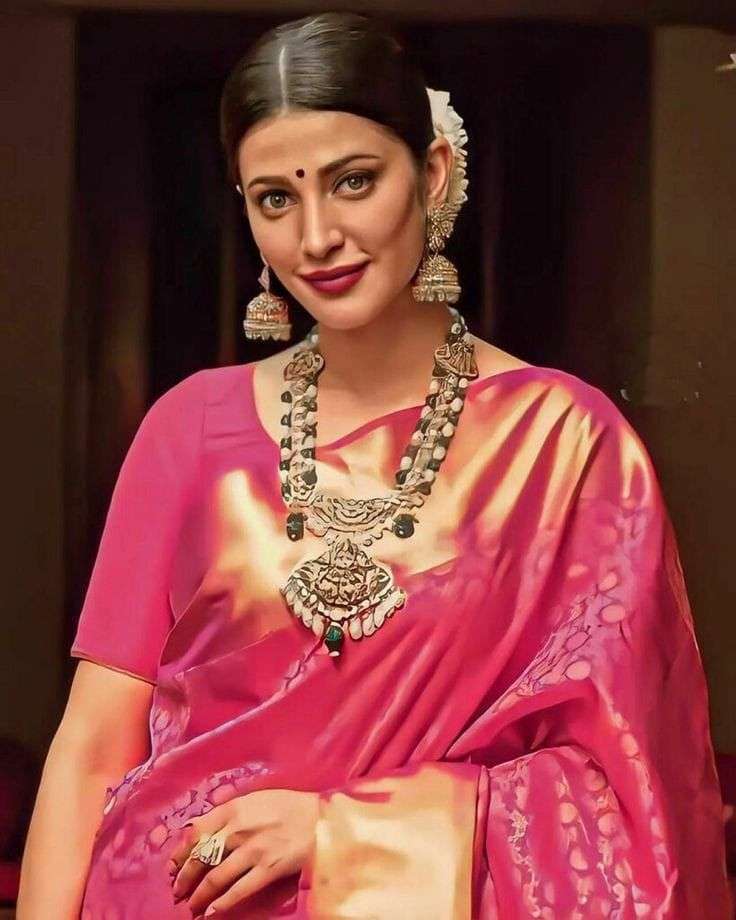 SHRUTI HASSAN INSPIRED KANJIVARAM COLLECTION BANARASI WOVEN ...