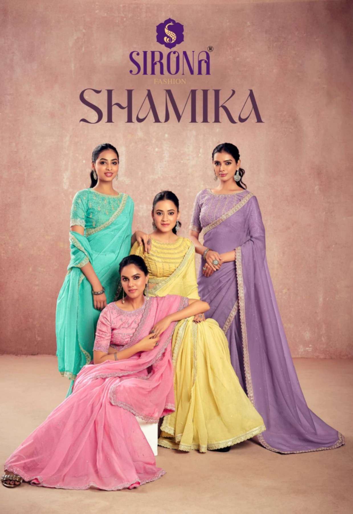  Sirona Fashion Shamika 1001 to 1006  Kivi Crunchy Chiffon f...