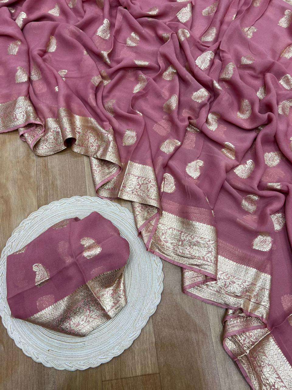 six move Pure Viscose Georgette fabric redfined and elegance...
