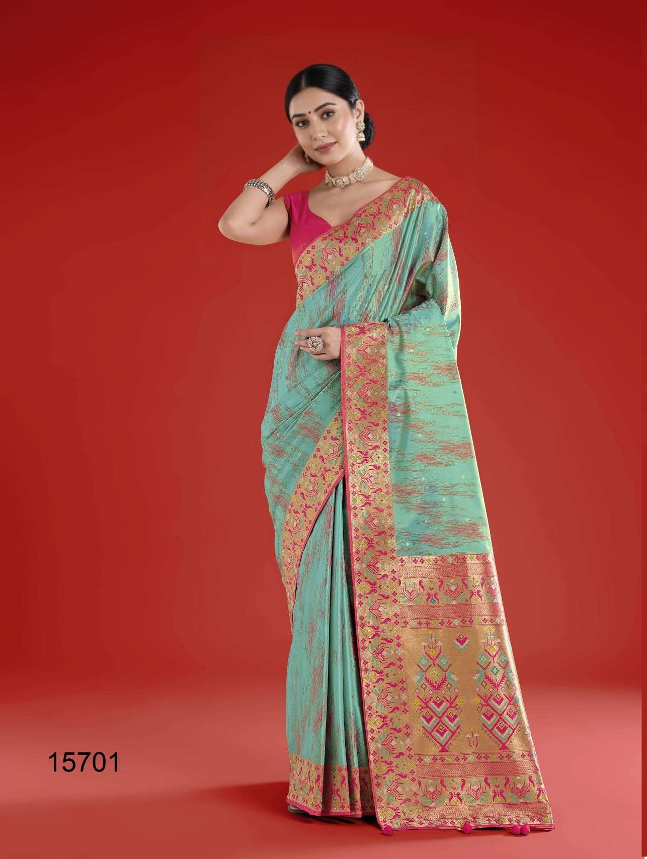 Sj Mrinalika Silk Saree 15700 15701 To 15705 pure and elegan...