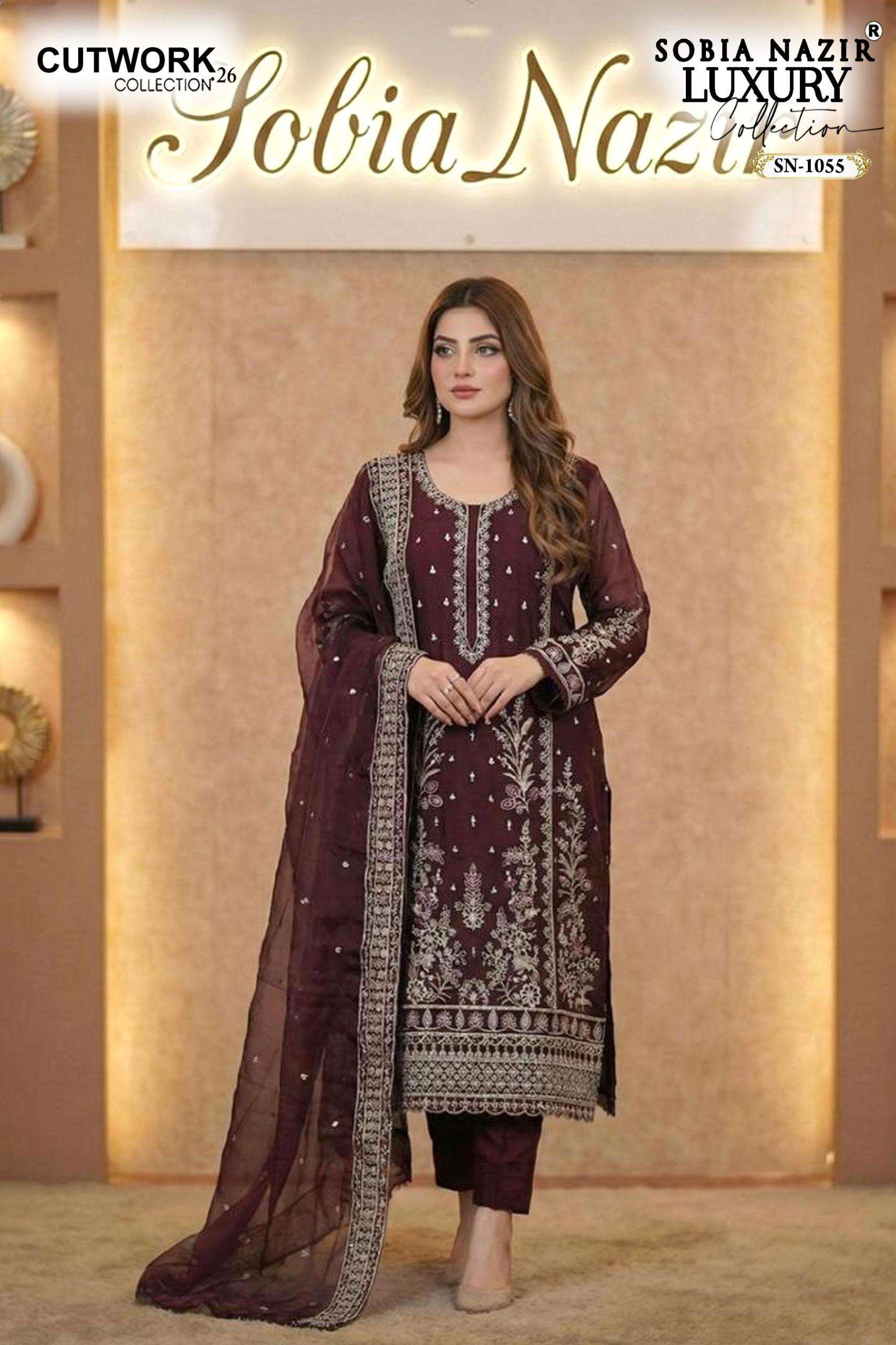 SOBIA NAZIR 1055 HEAVY SEQUENCE EMBROIDERY CUTWORK SUIT SPEC...