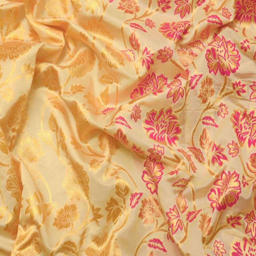 SOFT LICHI SILK CLOTH  BEAUTIFUL AND CLASSIC DESIGN FABRIC R...