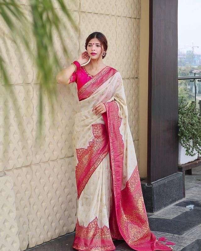 SOFT LICHI SILK CLOTH FABRIC EAUTIFUL RICH PALLU SAREE RESEL...