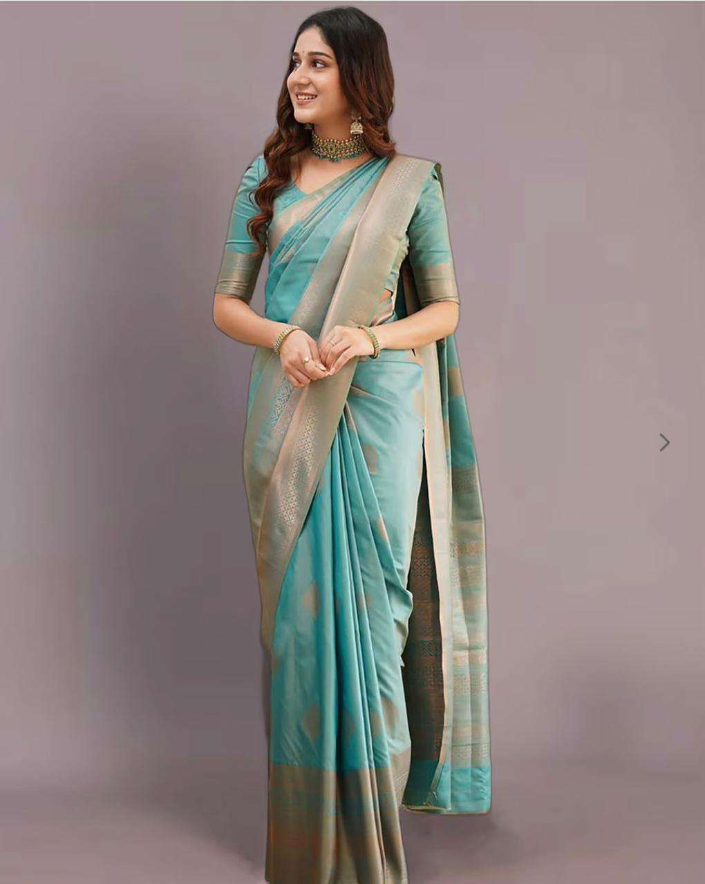  SOFT LICHI SILK CLOTH GRACE IN EVERY FOLD REGULAR WEAR SARE...