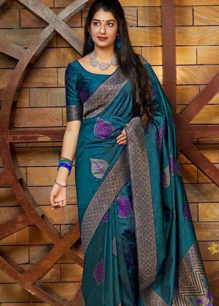  SOFT LICHI SILK FABRIC BEAUTIFUL AND RICH TRADITIONAL SAREE...