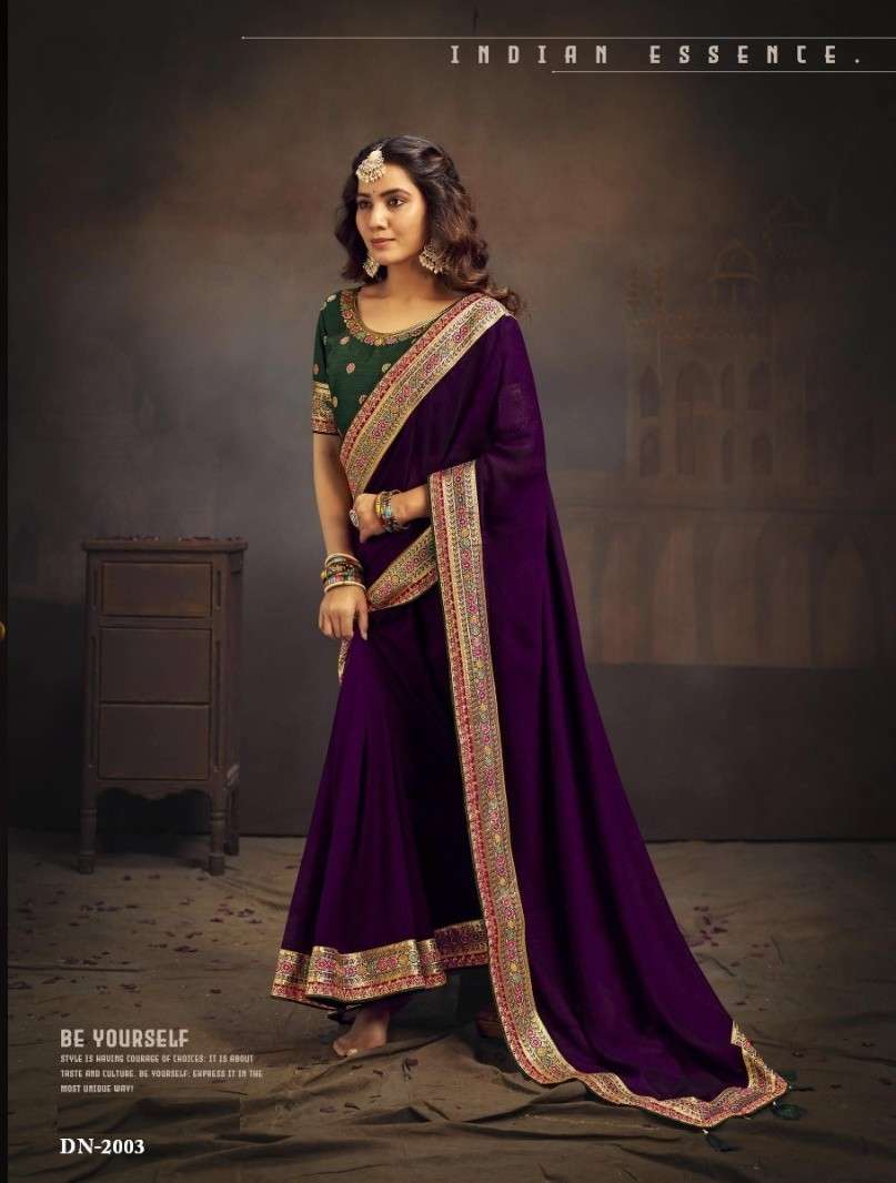 SUMA DESIGNER MIRANSH 2001 TO 2008 HEAVY VICHITRA FABRIC BLO...