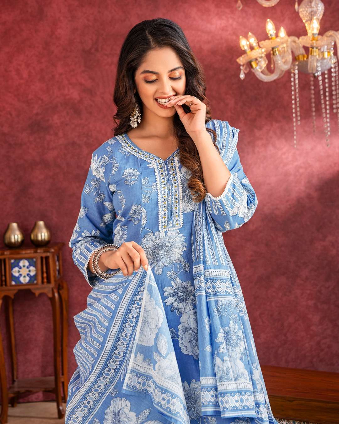SUMMER COMFOR PRETTY COTTON PRINT SALWAR SUIT DEALER AKSHAR