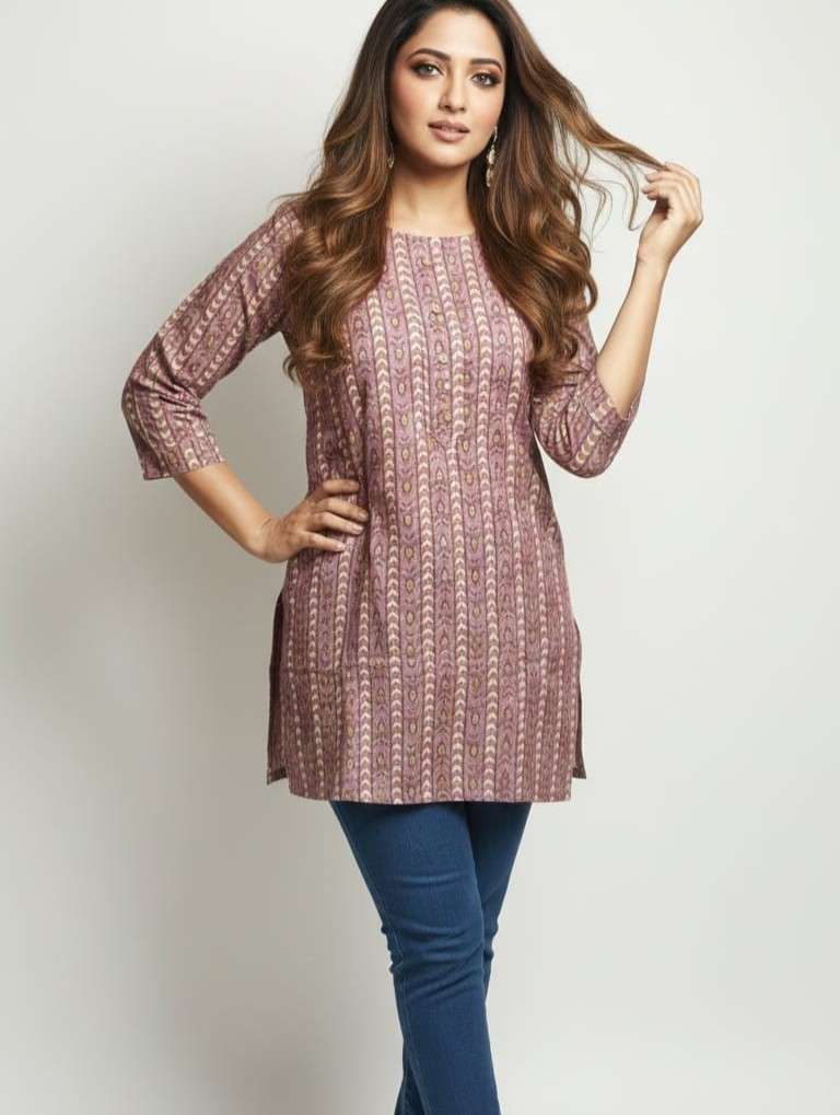 SUMMER REGULAR COTTON SHORT KURTI COLLECTION BUY TEXTILE VRD