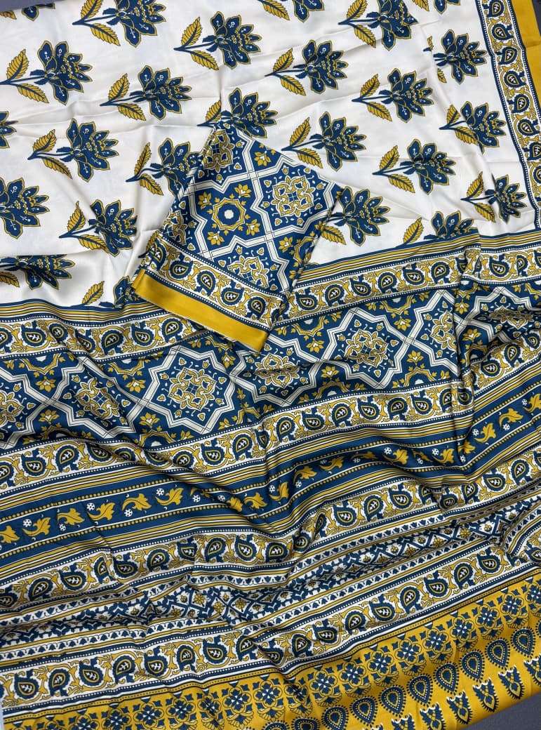 Sunflower Original Model Silk fabric with simple Digital pri...