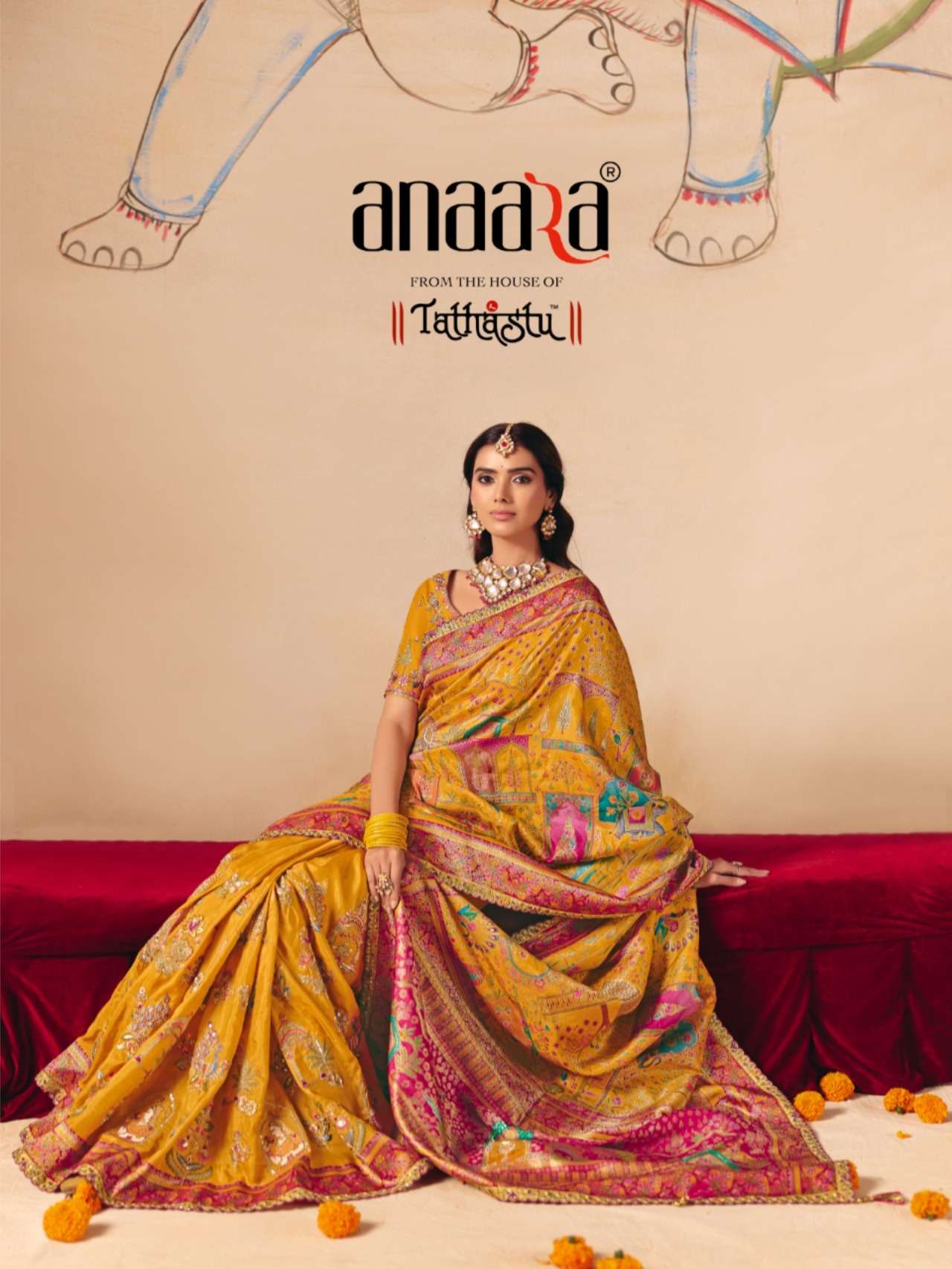 Tathasu Anaara 8200 Series 8201 to 8212 Dola Zari Silk With ...