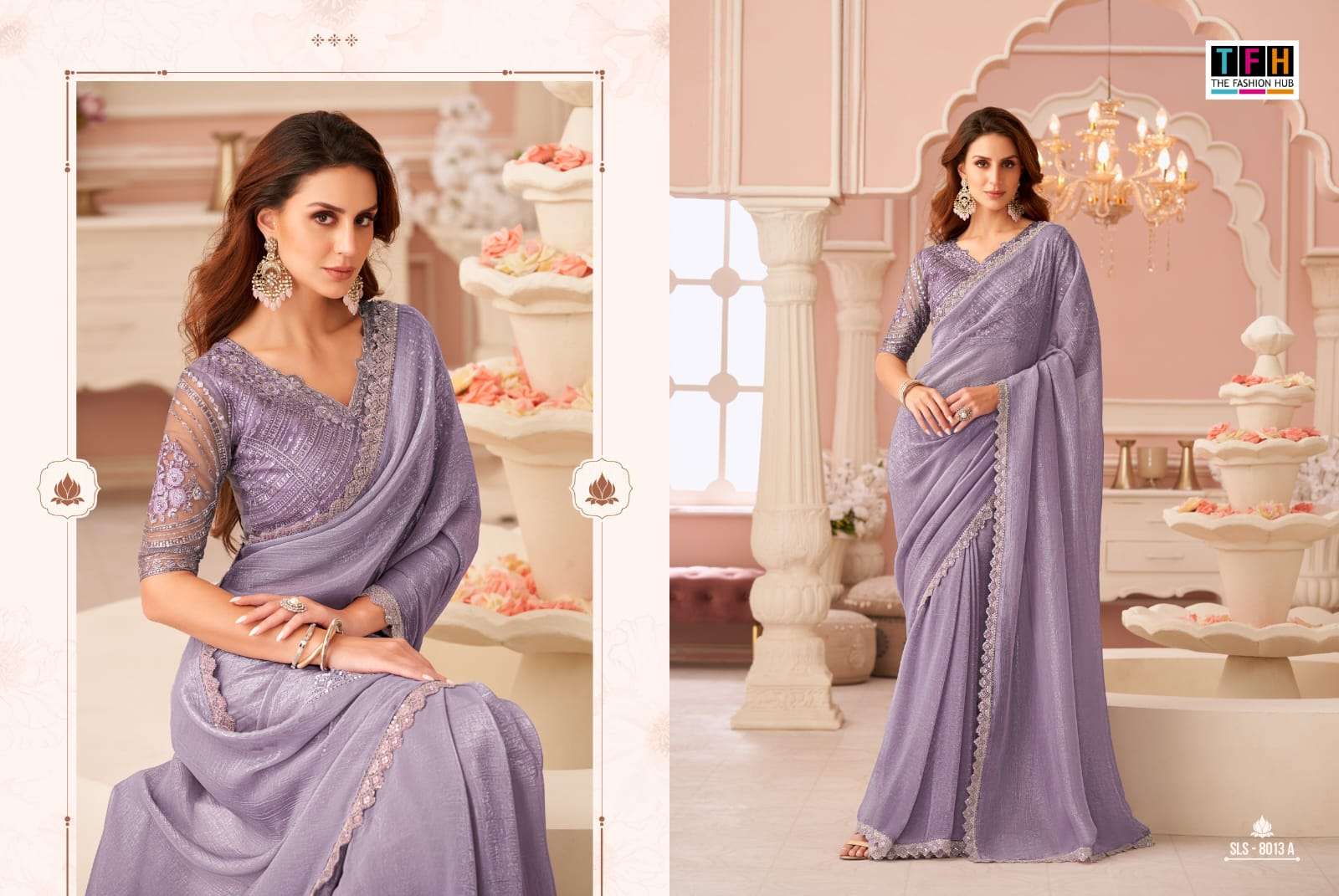 TFH  Salsa Style Hits Sls 8013 hit design Lavender Rainbow G...