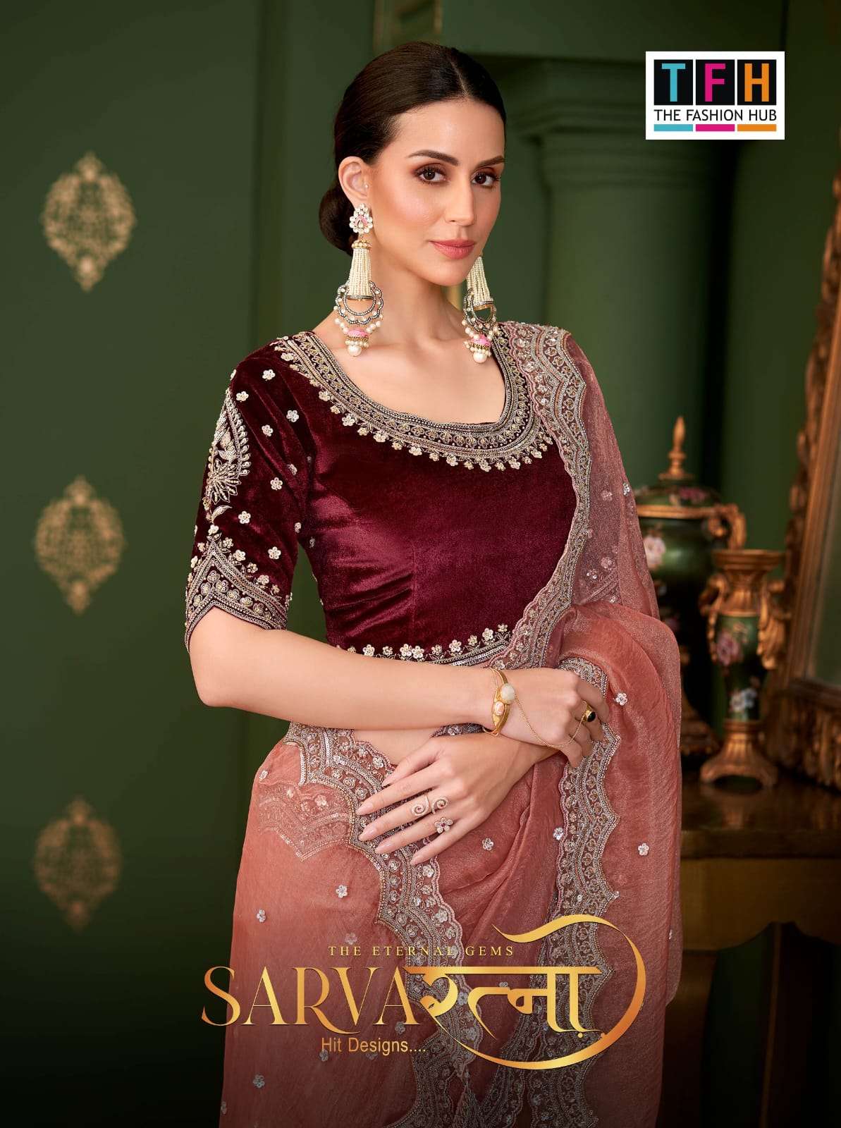 Tfh Sarvaratna Hits Redefining grace and tradition georgette...