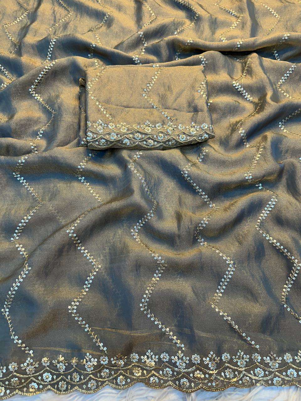 thirteen move Nc moss Silk fabric With Fancy fashion launche...