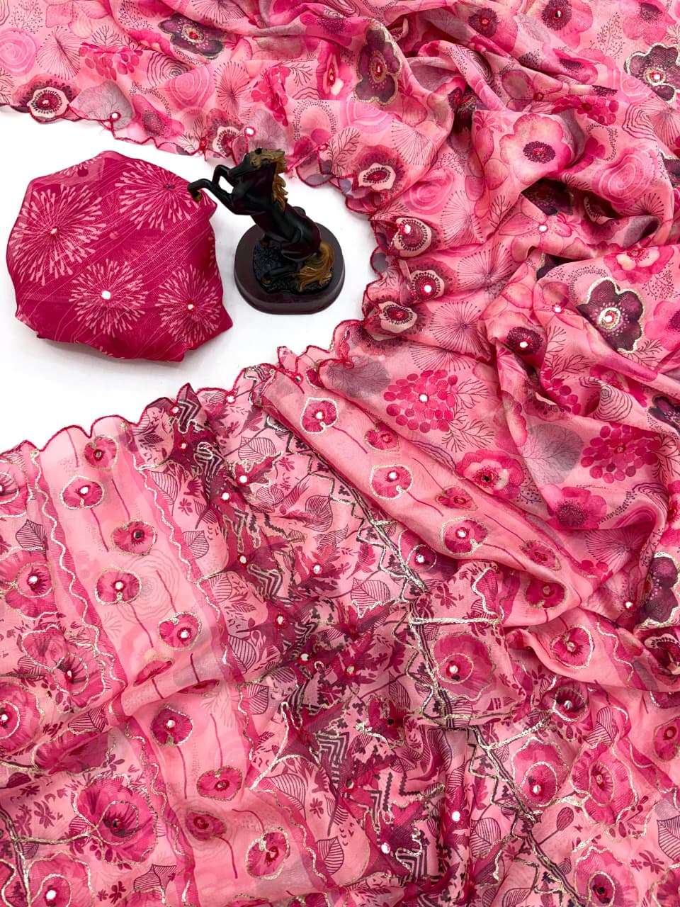 This beautiful Tebby Silk fabric giving it a classy and eleg...
