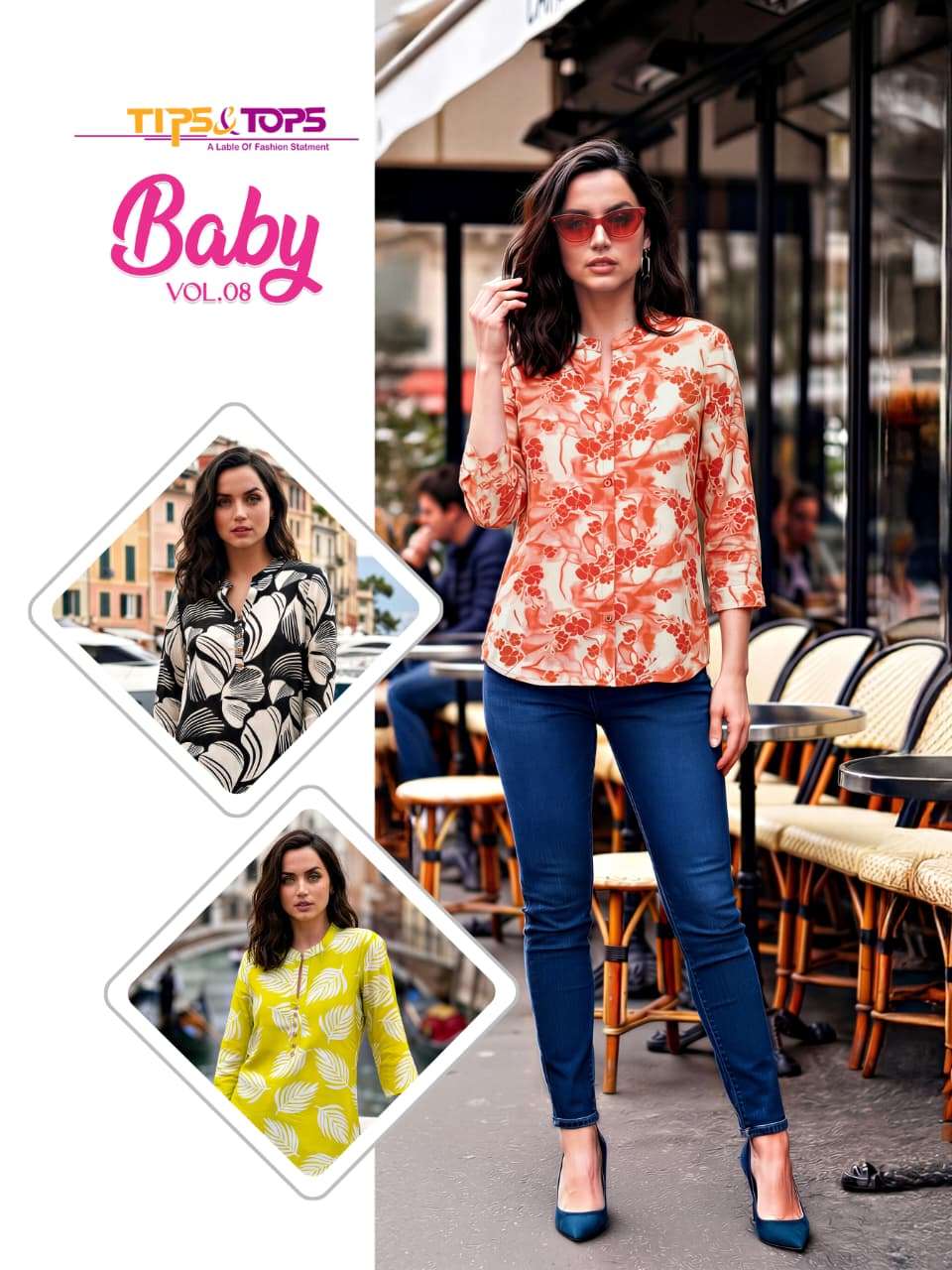 TIPS & TOPS BABY VOL 8 HEAVY PRINT RAYON WESTERN SHORT TOP W...