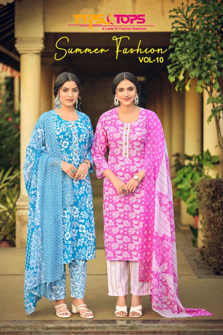 TIPS & TOPS SUMMER FASHION VOL 10 SUMMER COTTON PRINT SALWAR...