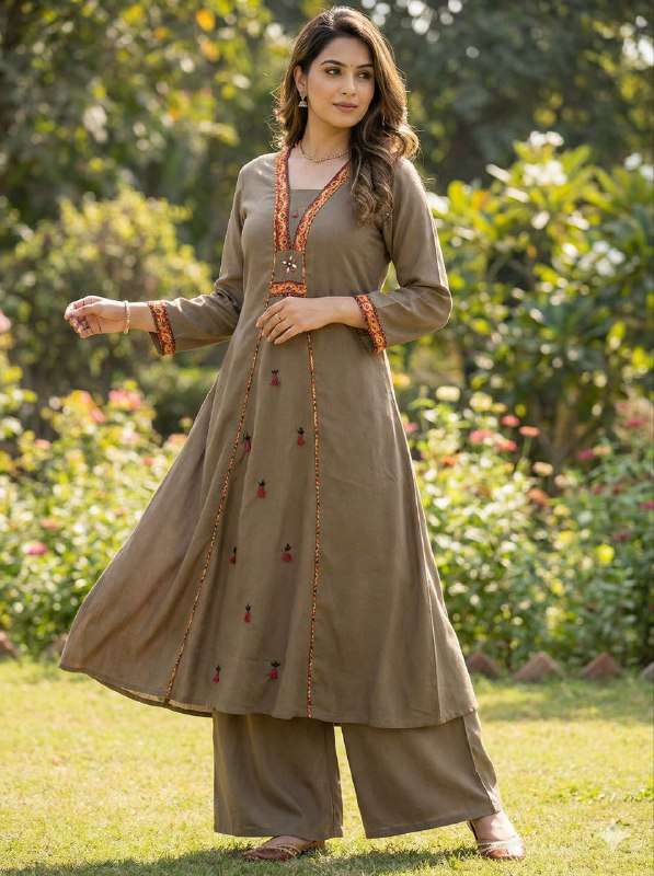 TREND WOMEN KURTI PALAZZO FASHION COTTON SUIT RESELLER ONLIN...