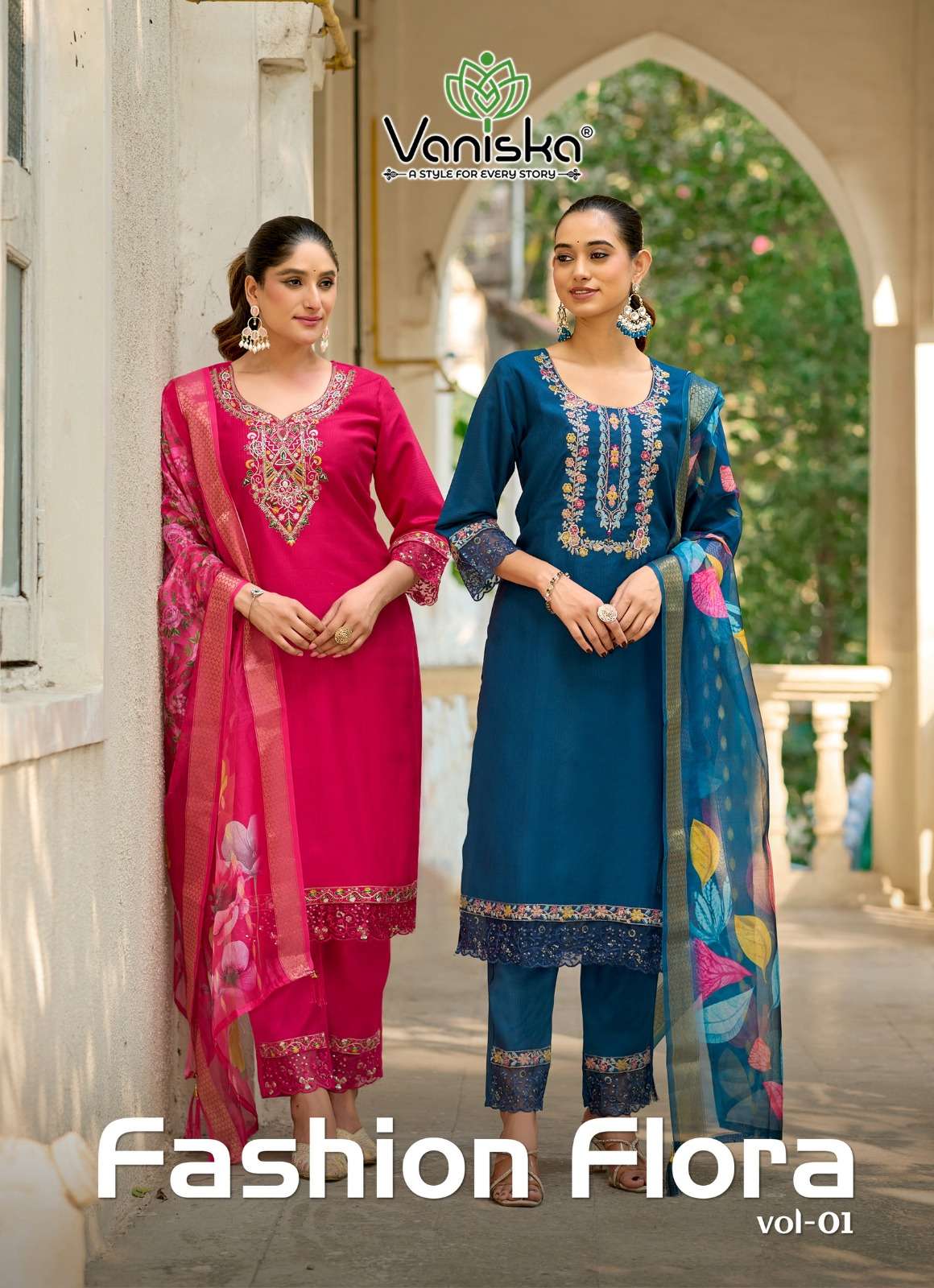VANISKA FASHION FLORA VOL 1 BARLIN SILK STRAIGHT STYLE  KURT...
