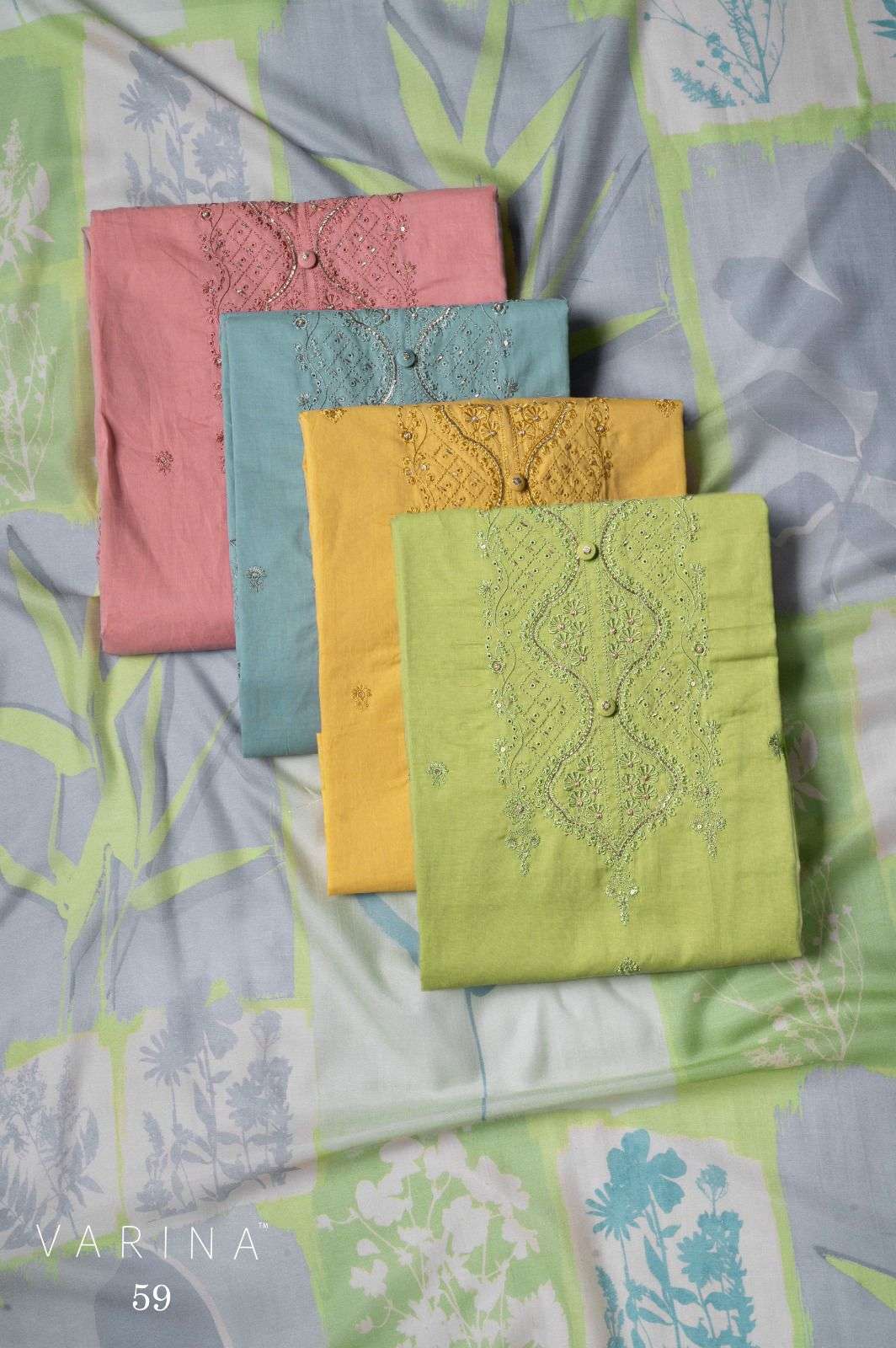 VARINA D 59 SUMMR COMFORT RICK LOOK LAWN COTTON SALWAR SUIT ...