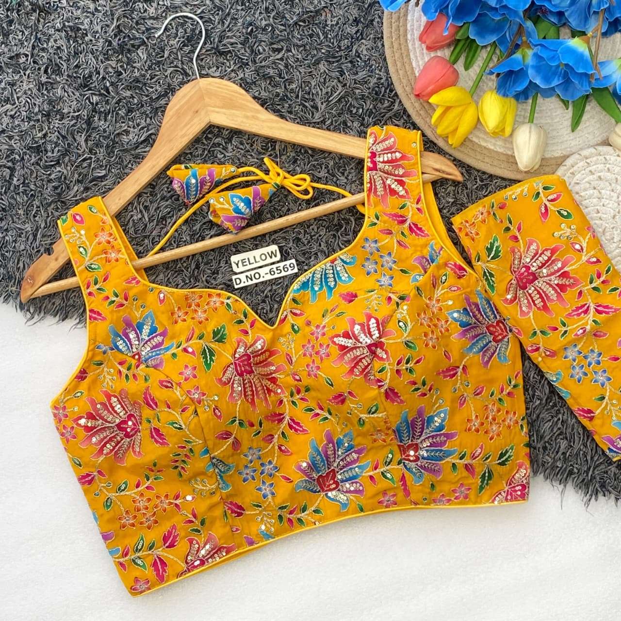 VISCOSE CREP POJISAN PRINT EMB COMFORTABLE & STYLISH  BLOUSE...