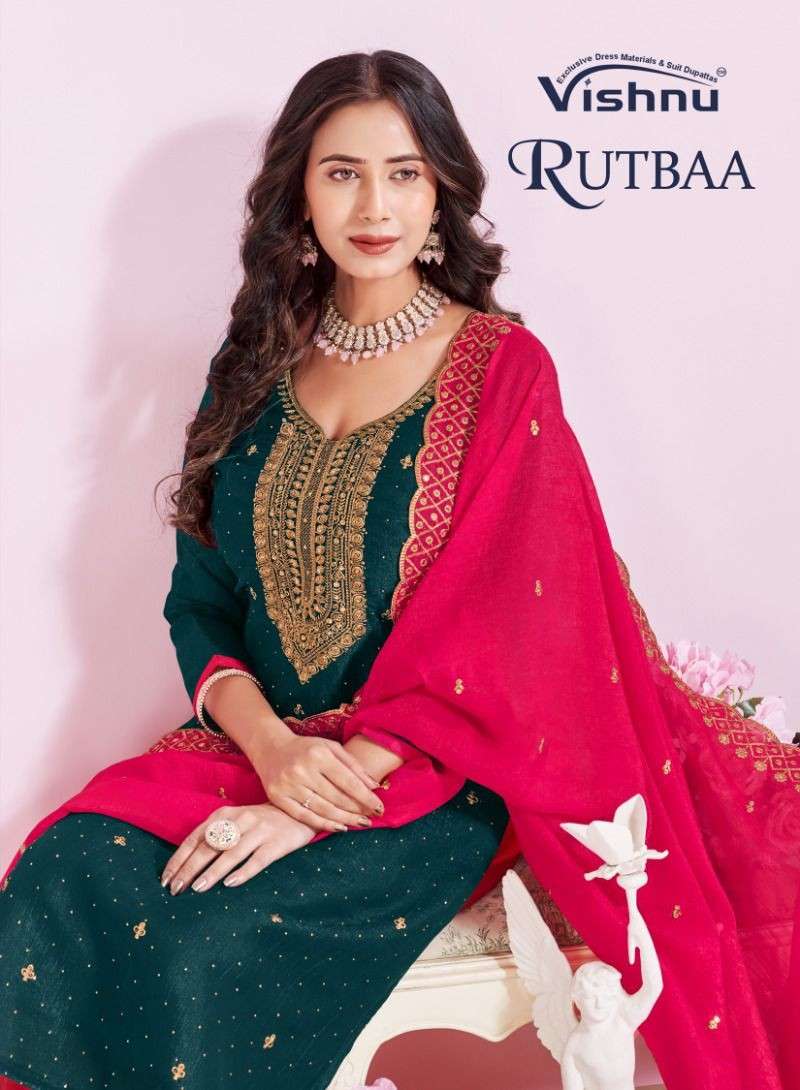 VISHNU RUTBA CRUNCHEY BLOOMING SALWAR SUIT TRADITIONAL CLOTH...