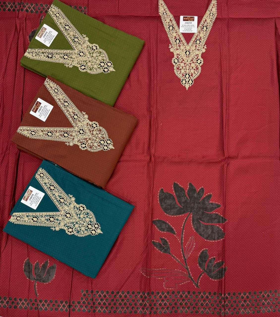 VRAJKALA JENNIFER SILK DISCHARGE PRINT WITH FOIL PRINT SALWA...