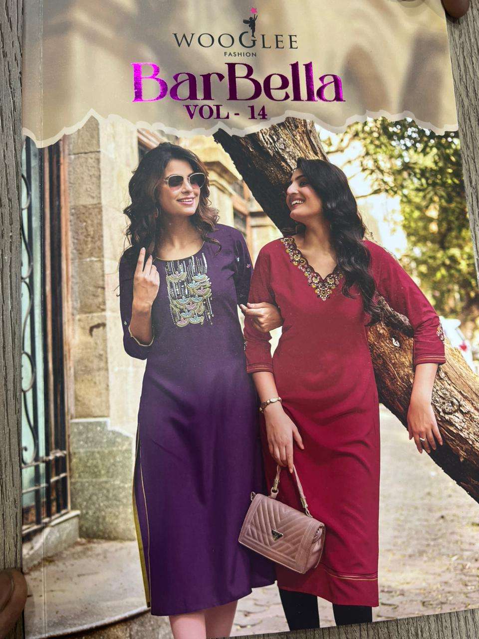 WOOGLEE BARBELLA VOL 14 DESI FASHION KURTI REGULAR OFFICE CL...