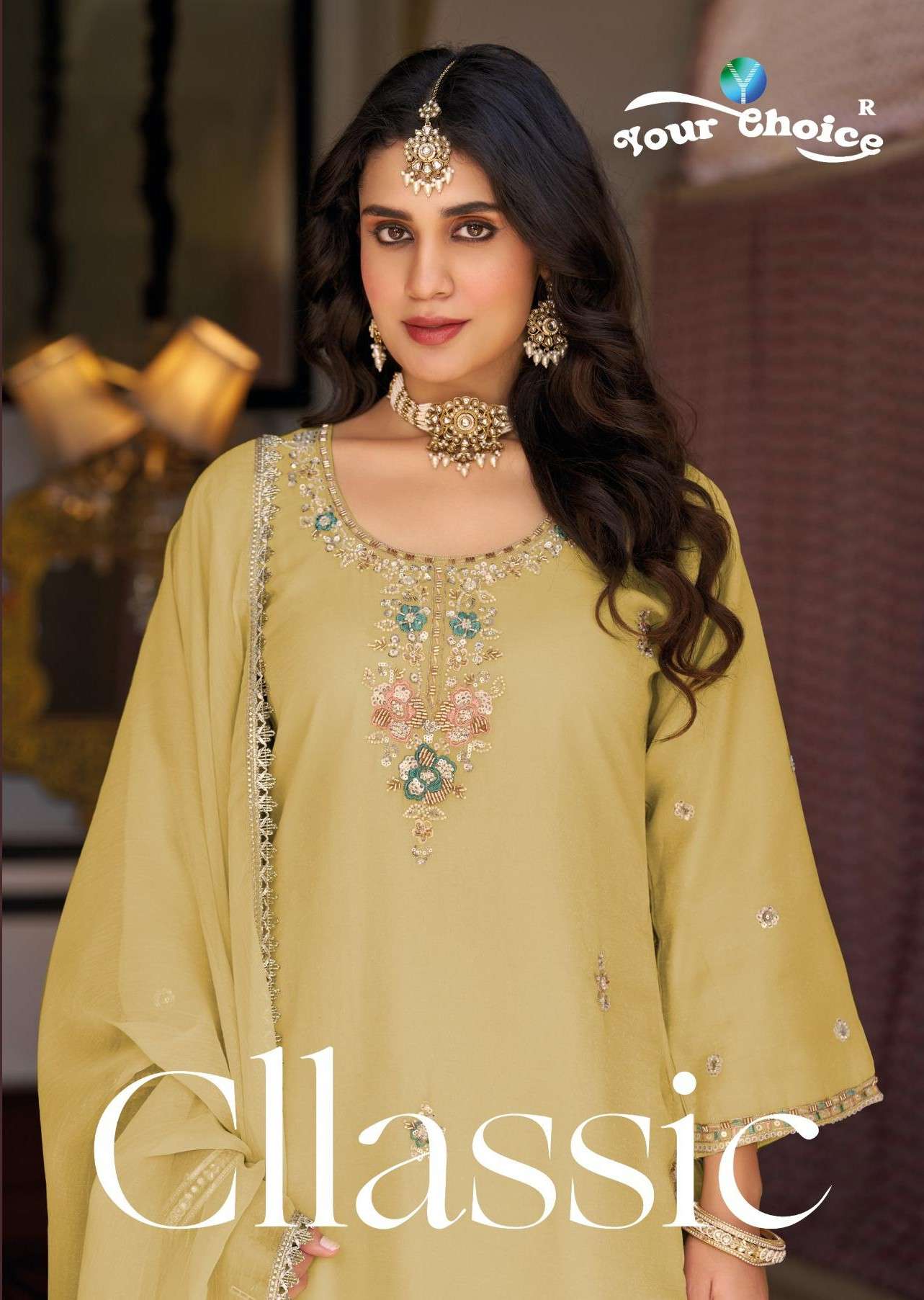 YOUR CHOICE CLASSIC BEATS WORK ROSE GOLD FABRIC SHARARA FREE...