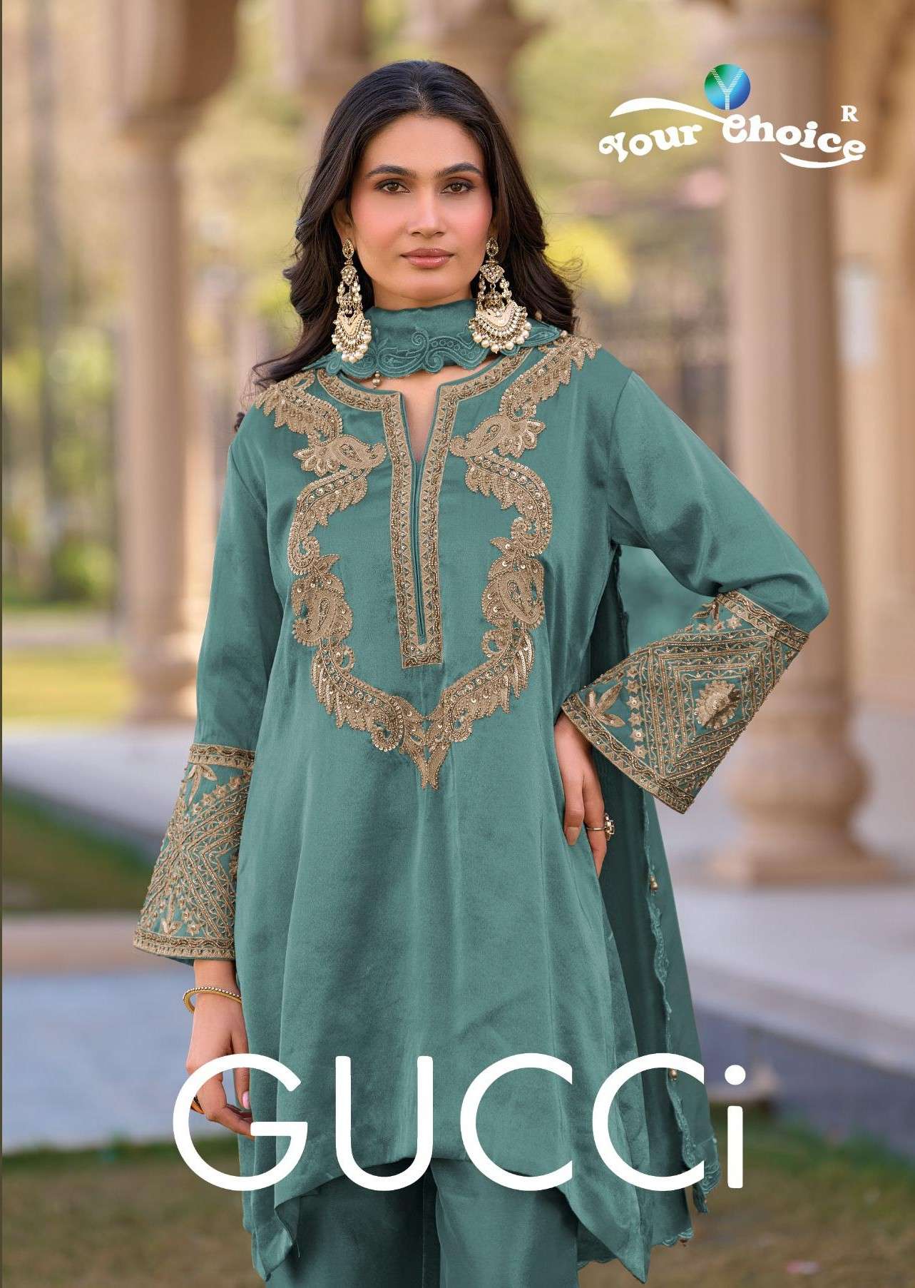 YOUR CHOICE GUCCI HIEANIYA SILK READYMADE FANCY S3 PIECE UIT...