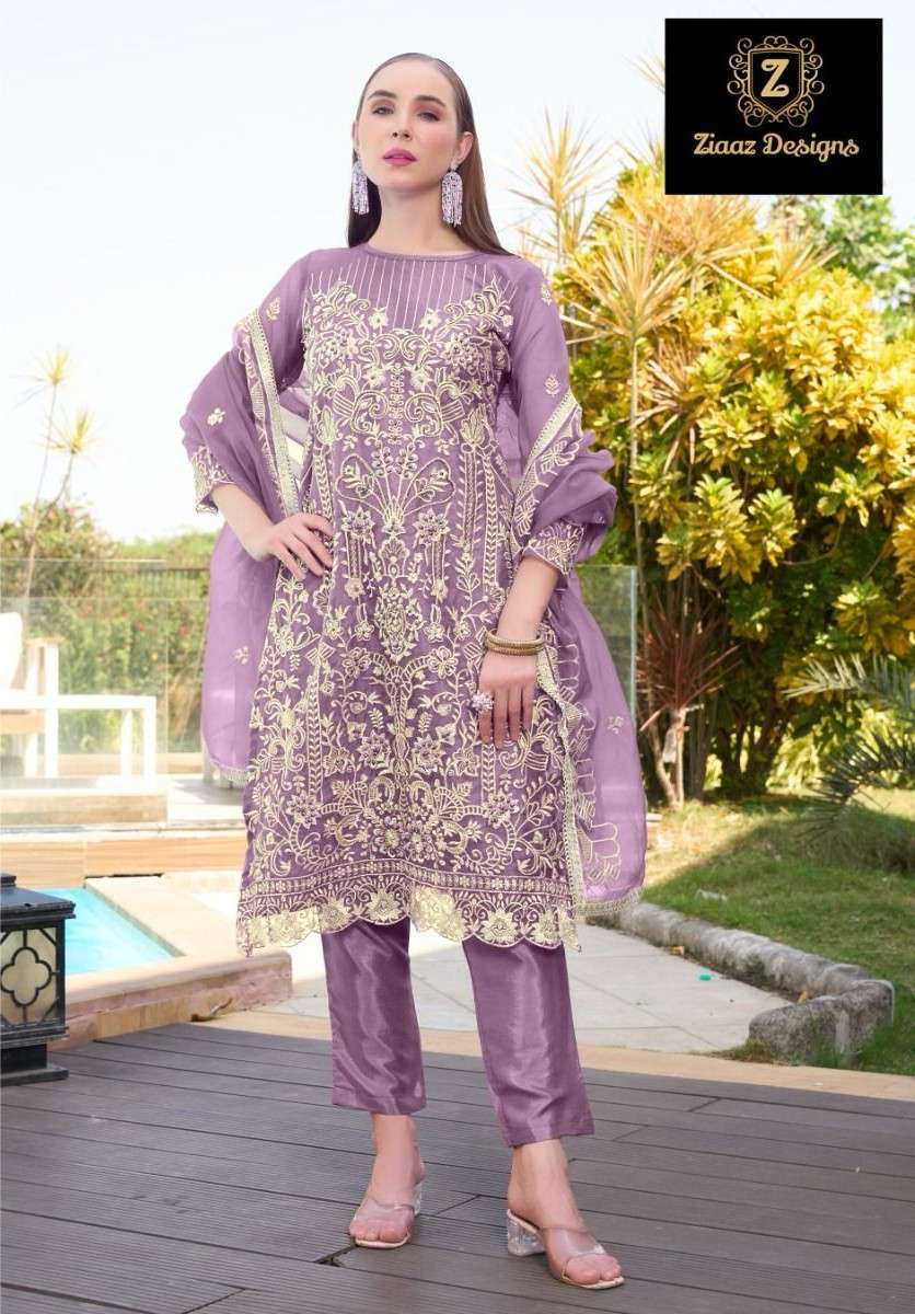 ZIAAZ DESIGNES 804 RAMZAN EID SPECIAL NEW SET ORGANZA HEAVY ...