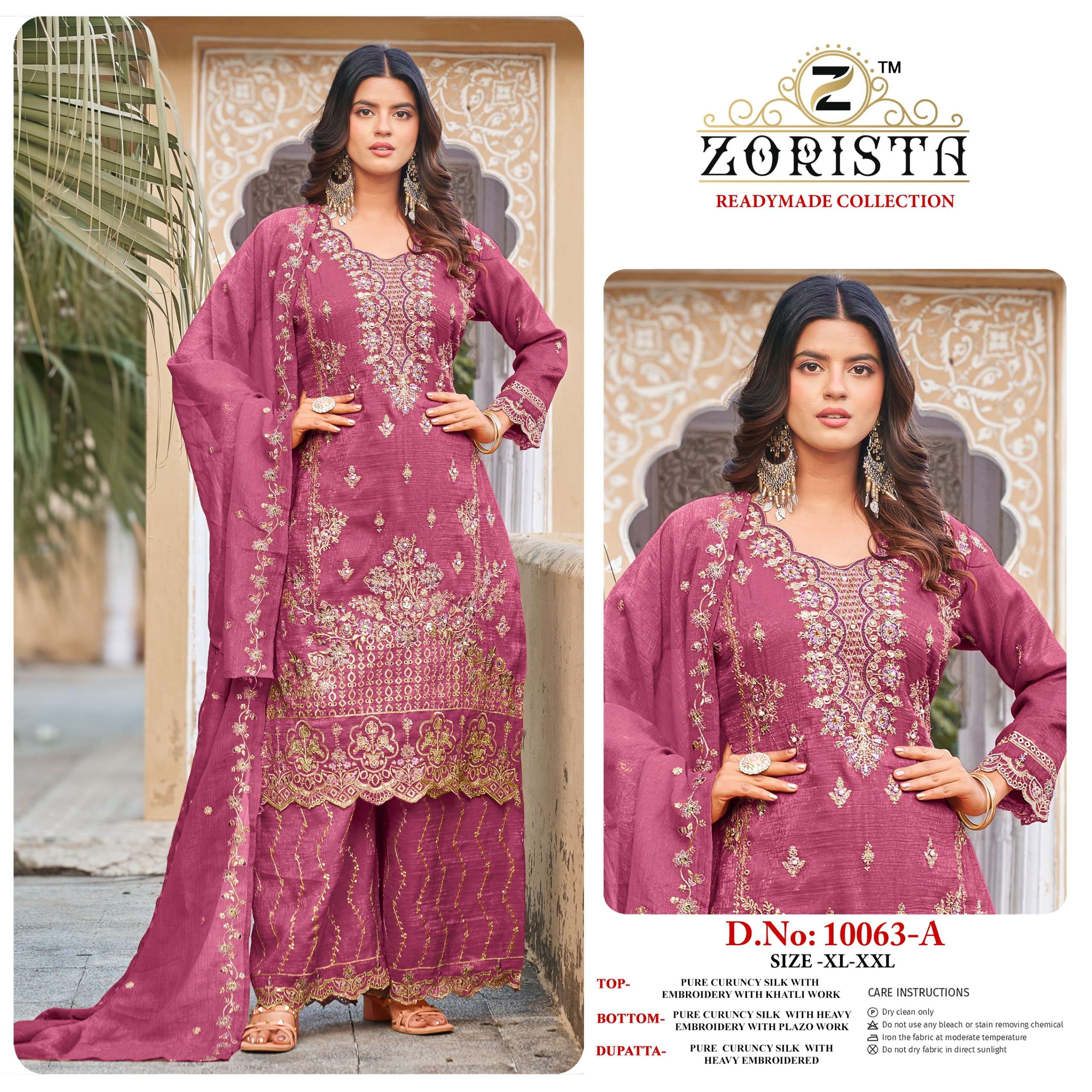 ZORISTA REDAYMADE COLLETION 10063 CURUNCY SILK JARKAN PALAZZ...