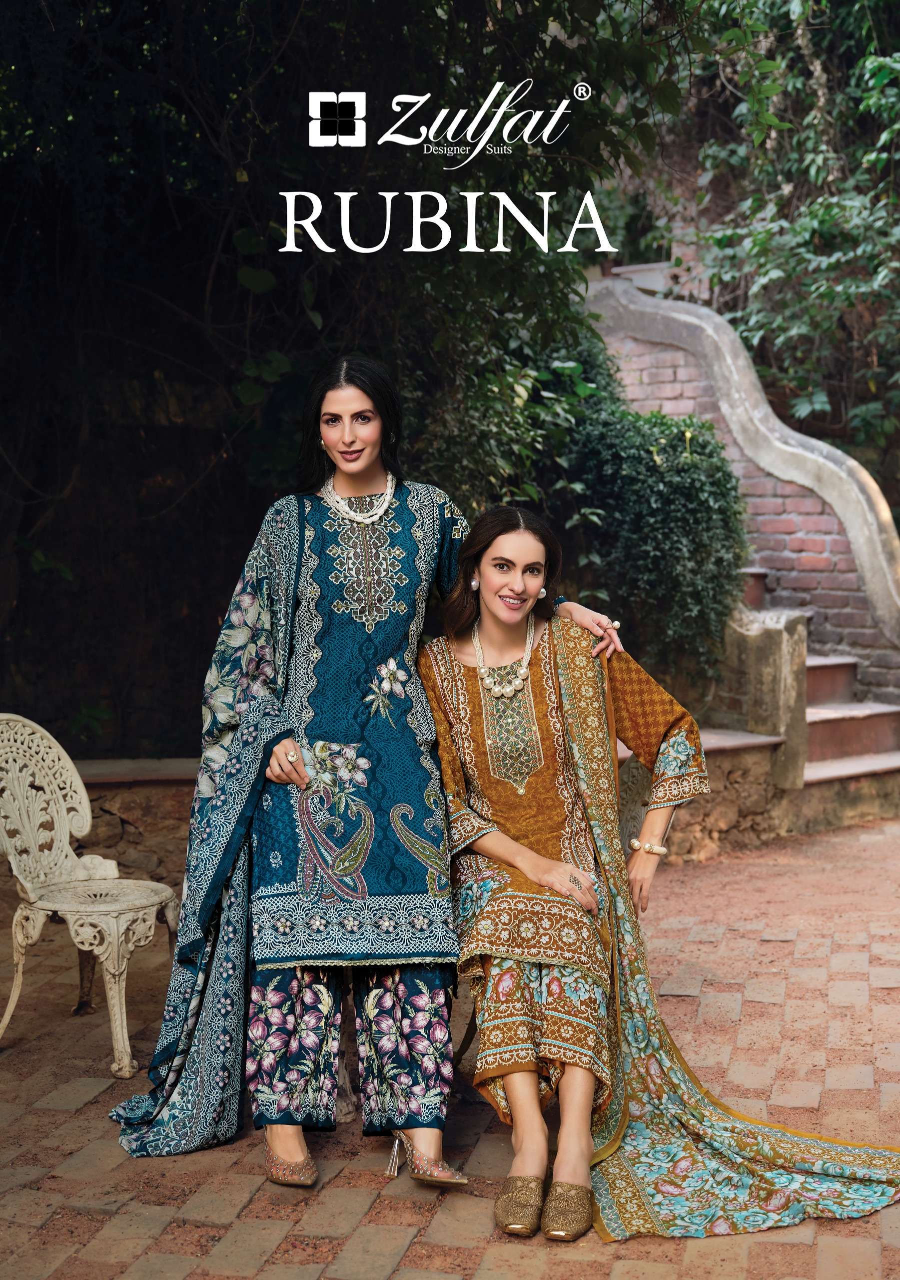 ZULFAT DESIGNER SUITS RUBINA EXCLUSIVE DESIGNER RAYON SALWAR...