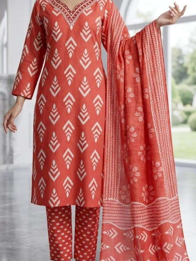 3 PIECE COLLECTION COTTON SLUB READYMADE SALWAR SUIT SUMMER ...
