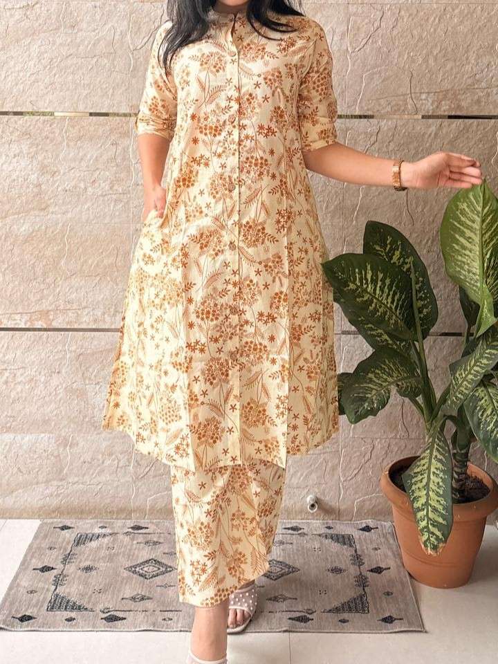38 LIGHT COLOR FLOWER PATTERN CORD SET SIMPLE WEAR FEMALE SH...
