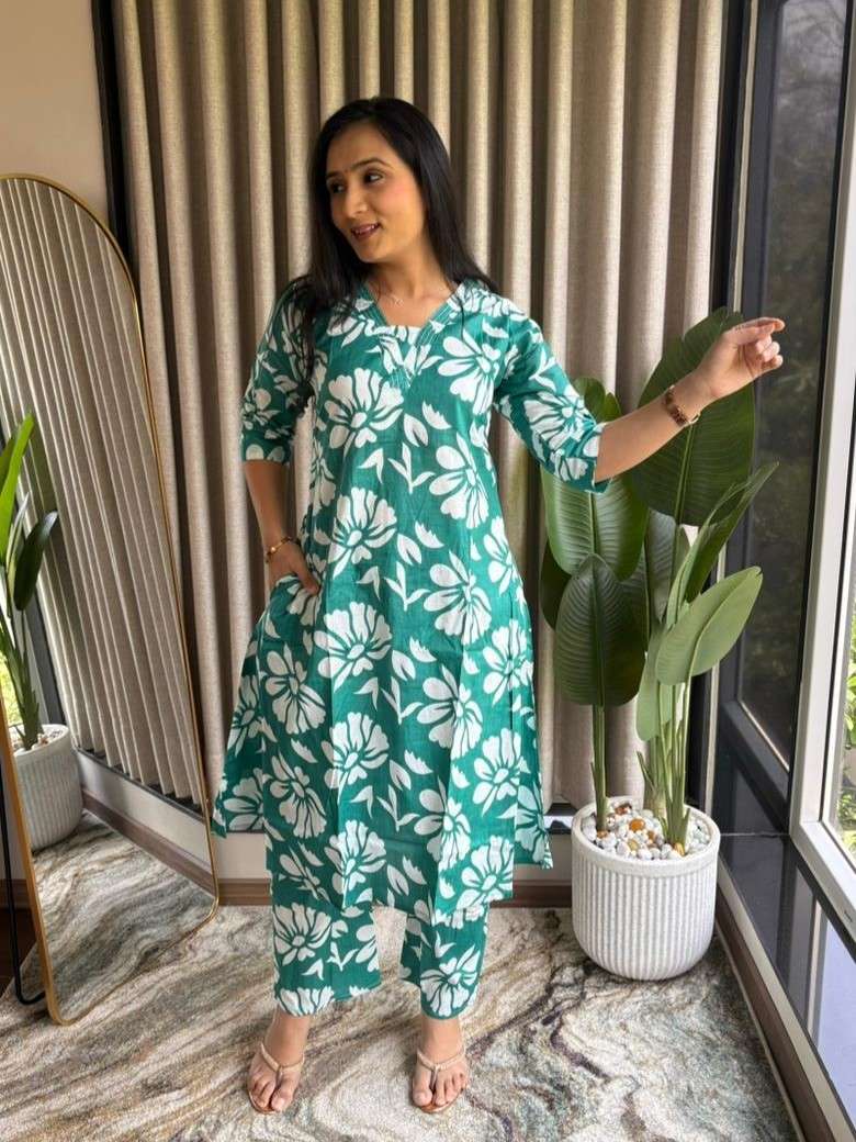 38 TRENDING OUTFIT KURTI ONE SIDE POCKET PANT OFFICE WEAR EX...