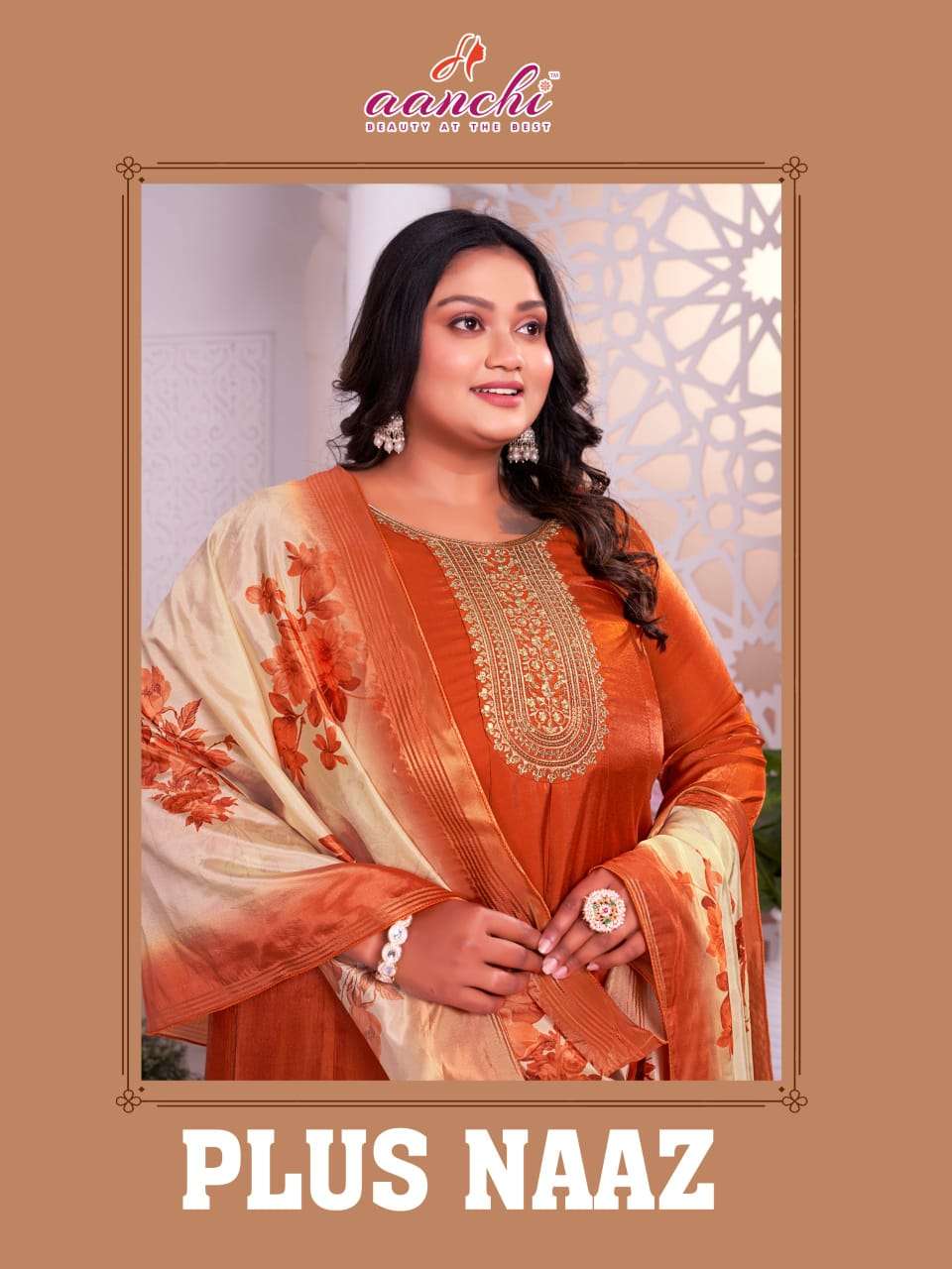 AANCHI PLUS NAAZ FAT WOMEN FESTIVAL SPECIAL ANARKALI STYLE S...