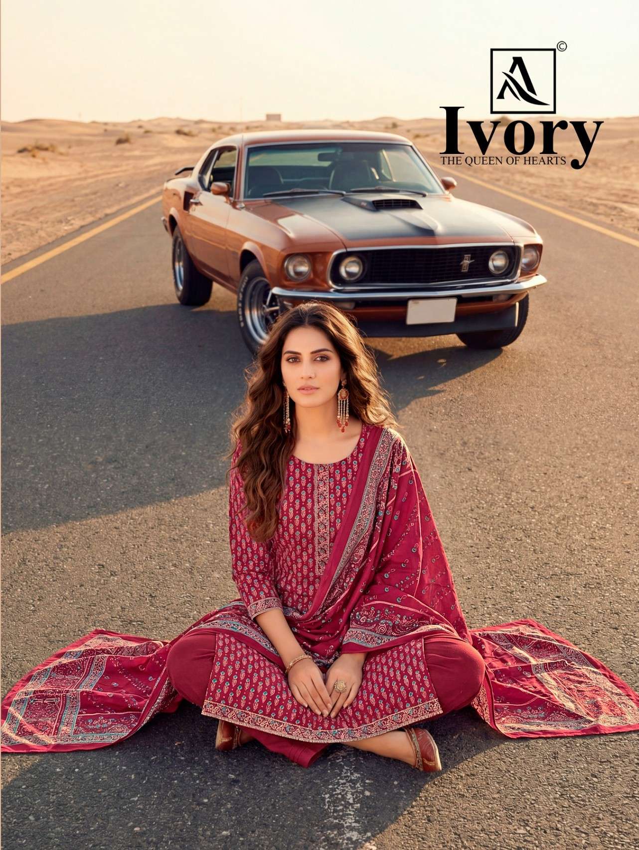 ALOK SUIT IVORY ZAM DISCHARGE PRINT WITH EMBROIDERY SALWAR S...