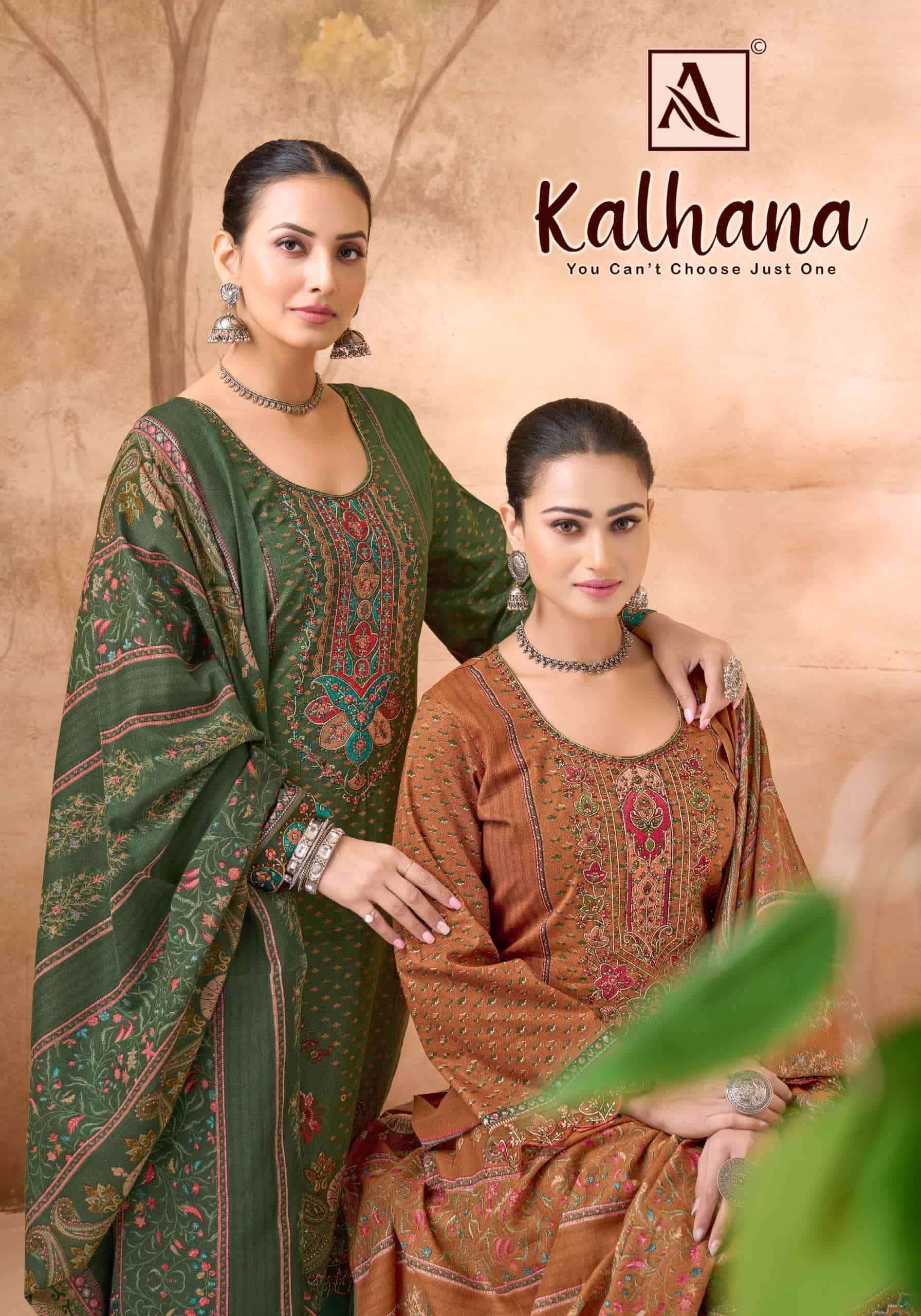 ALOK SUIT KALHANA PURE COTTON PRINT WITH WORK SALWAR SUIT EX...