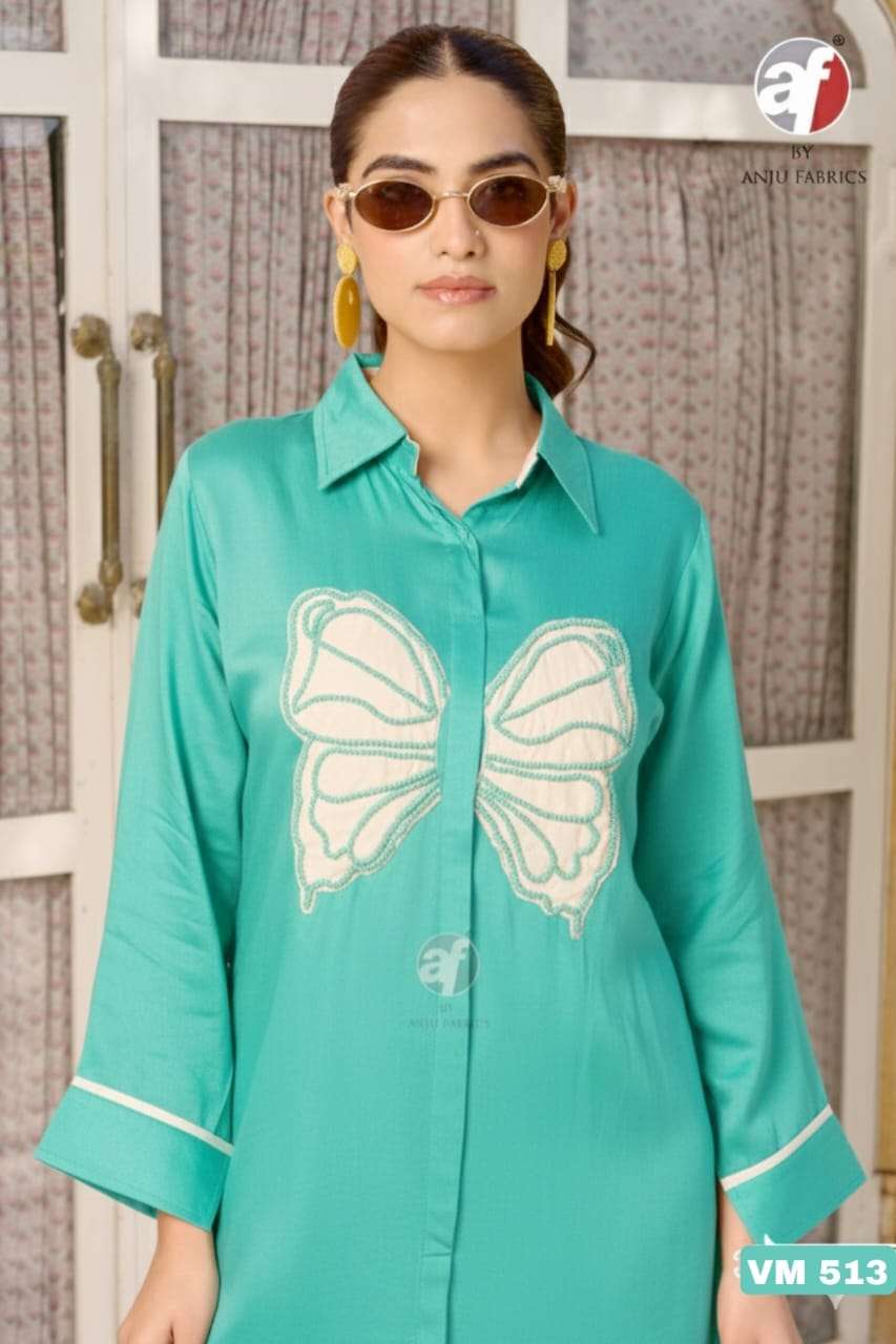 ANJU FABRICS VM 512 GAJJI COTTON CORD SET PARTY WEAR DEALER ...
