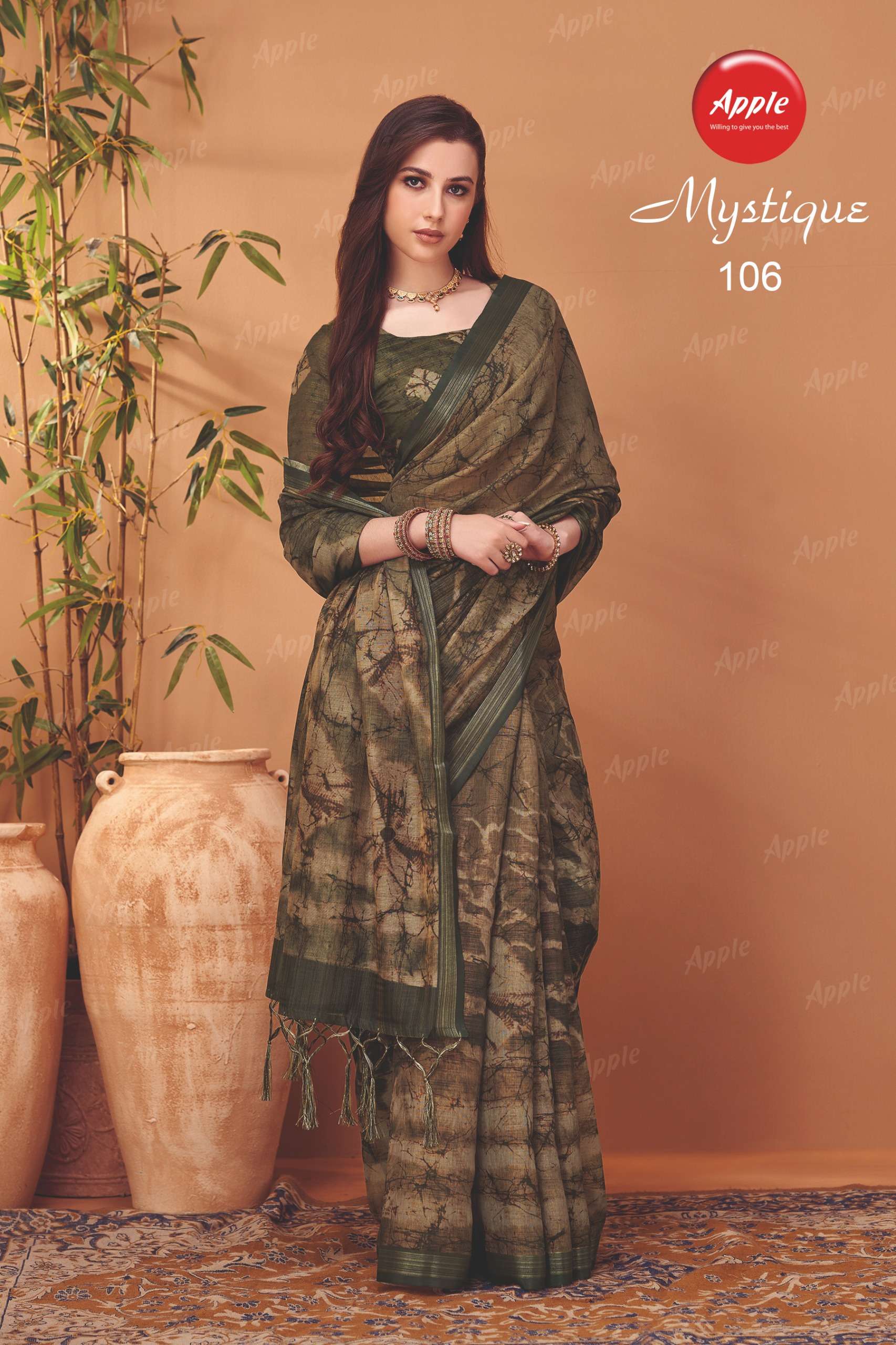 APPLE MYSTIQUE VOL 1 JOYFUL AND GOOD VIBE LINEN FABRIC RESPL...